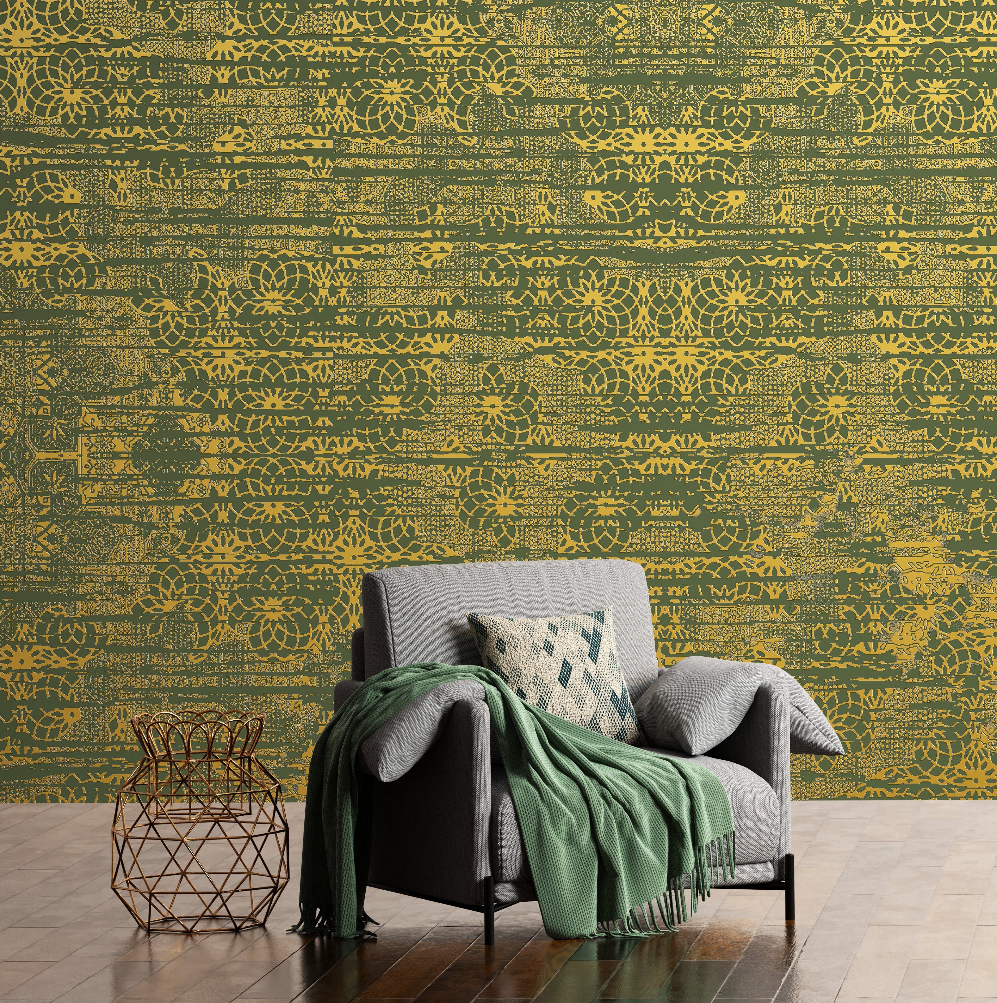 3D Heritage Mosaic - Paintable Mural