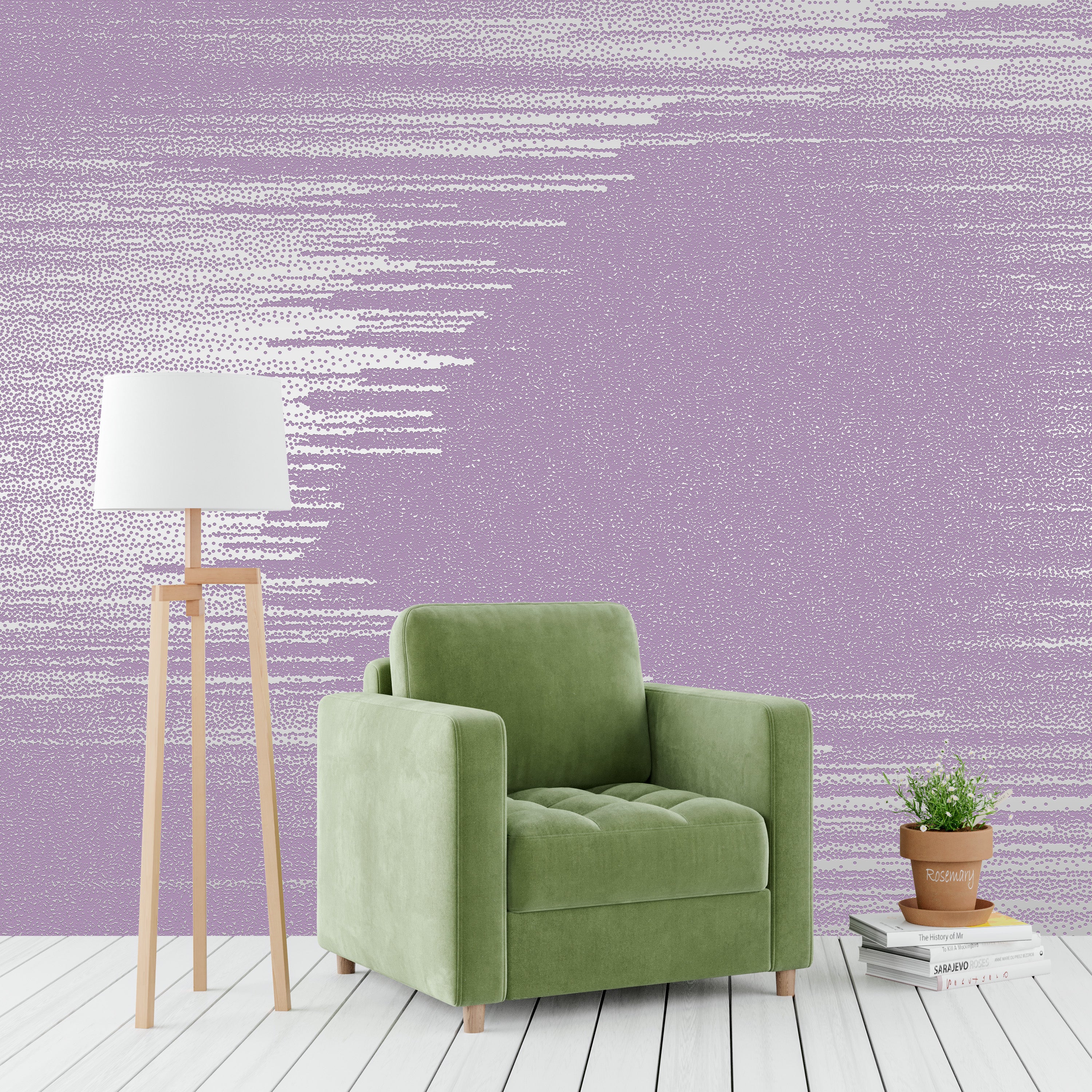 3D Gradient Whisper - Paintable Mural