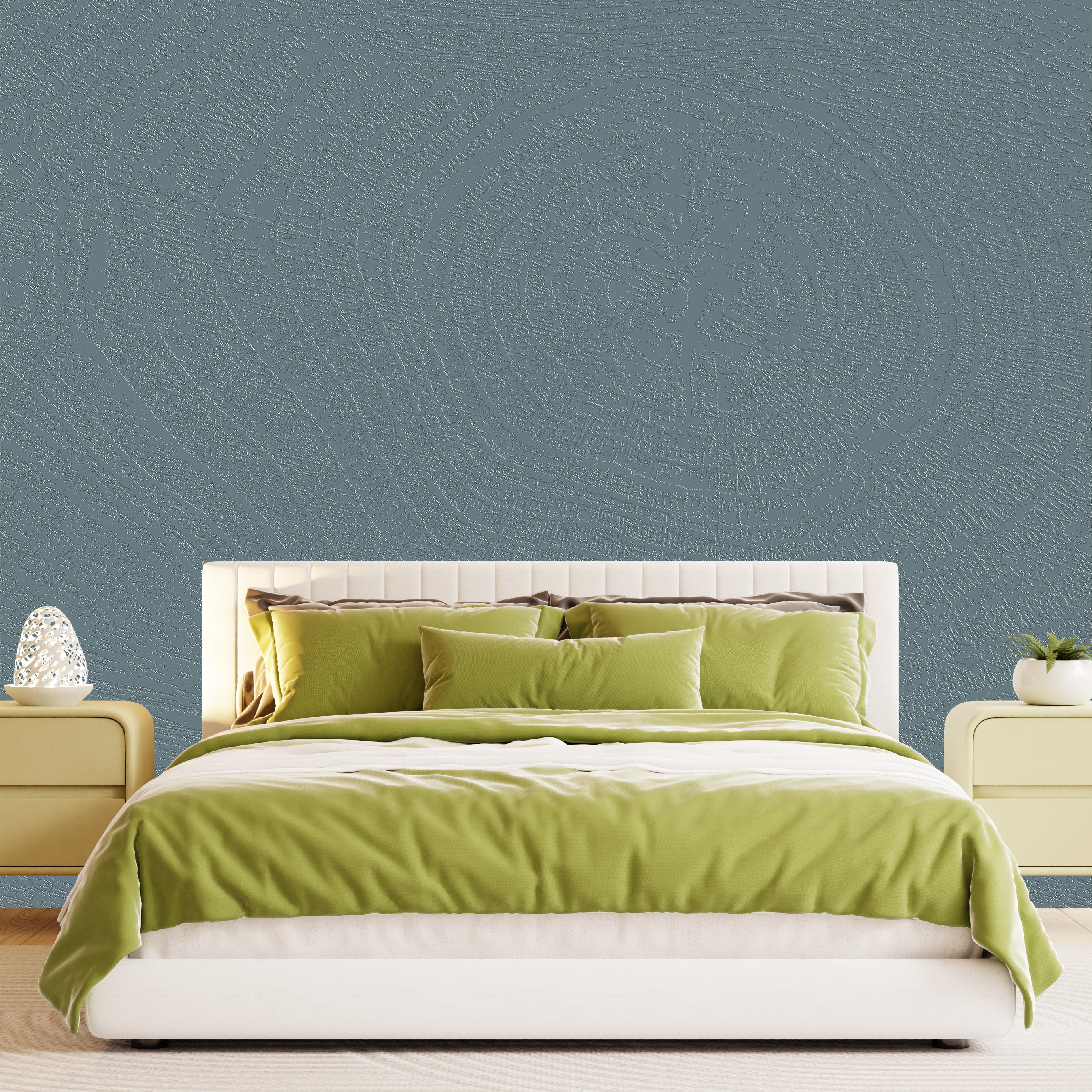 3D Timber Rings - Paintable Mural