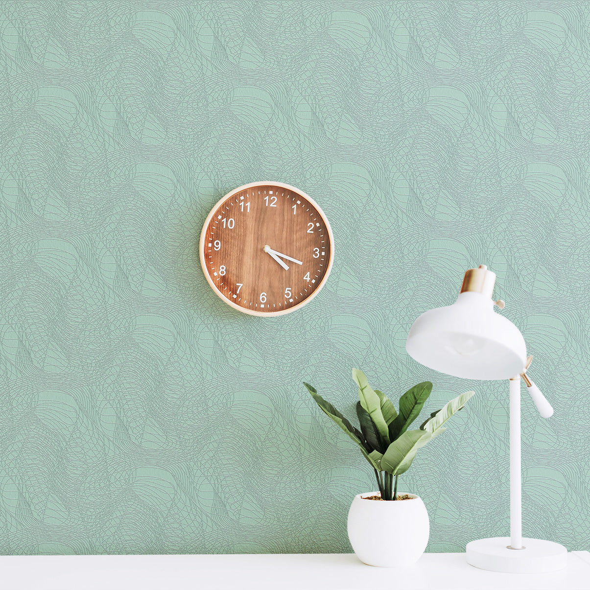 3D Baroque Swirl Relief - Paintable Mural
