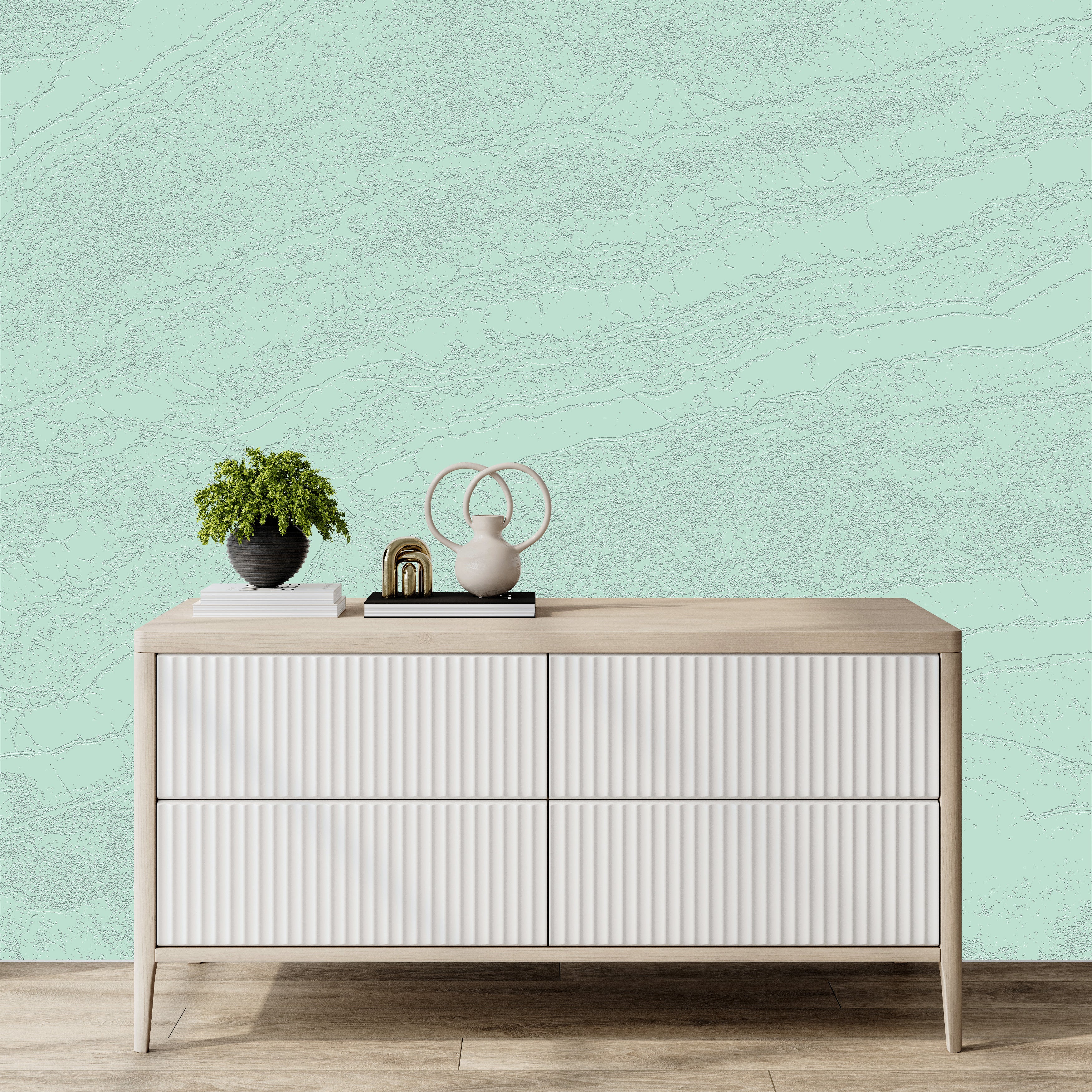 3D Weathered Driftwood - Paintable Mural