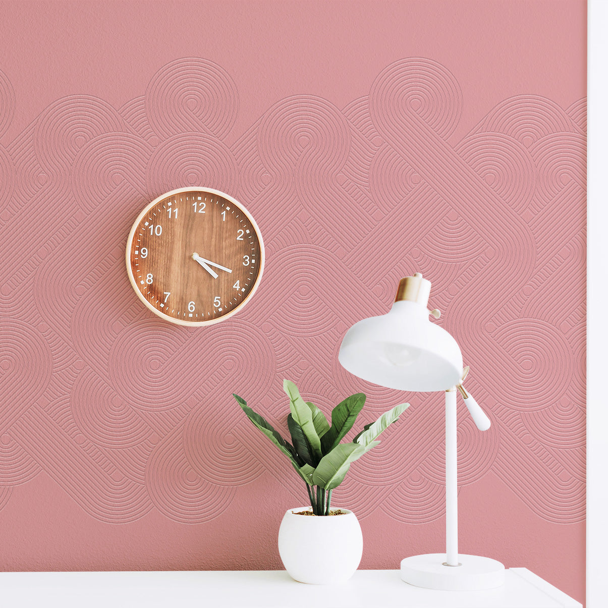 3D Radial Rhythm - Paintable Wallpaper