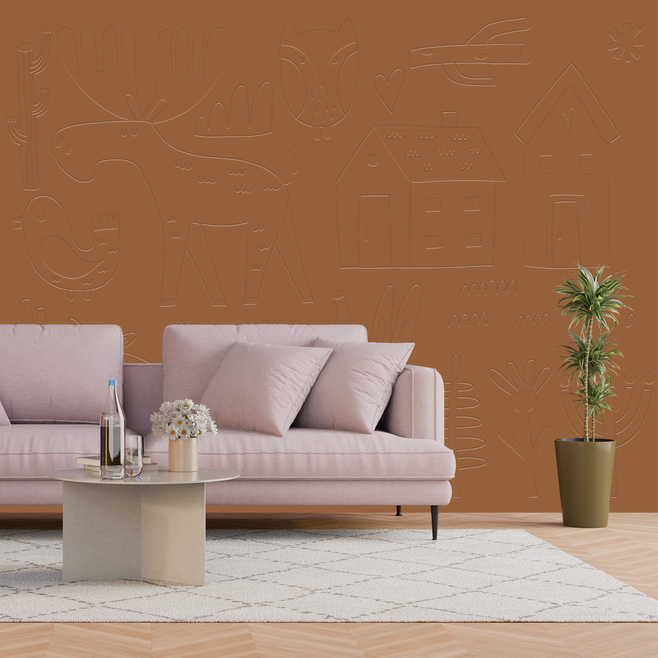 3D Little Explorers - Paintable Mural