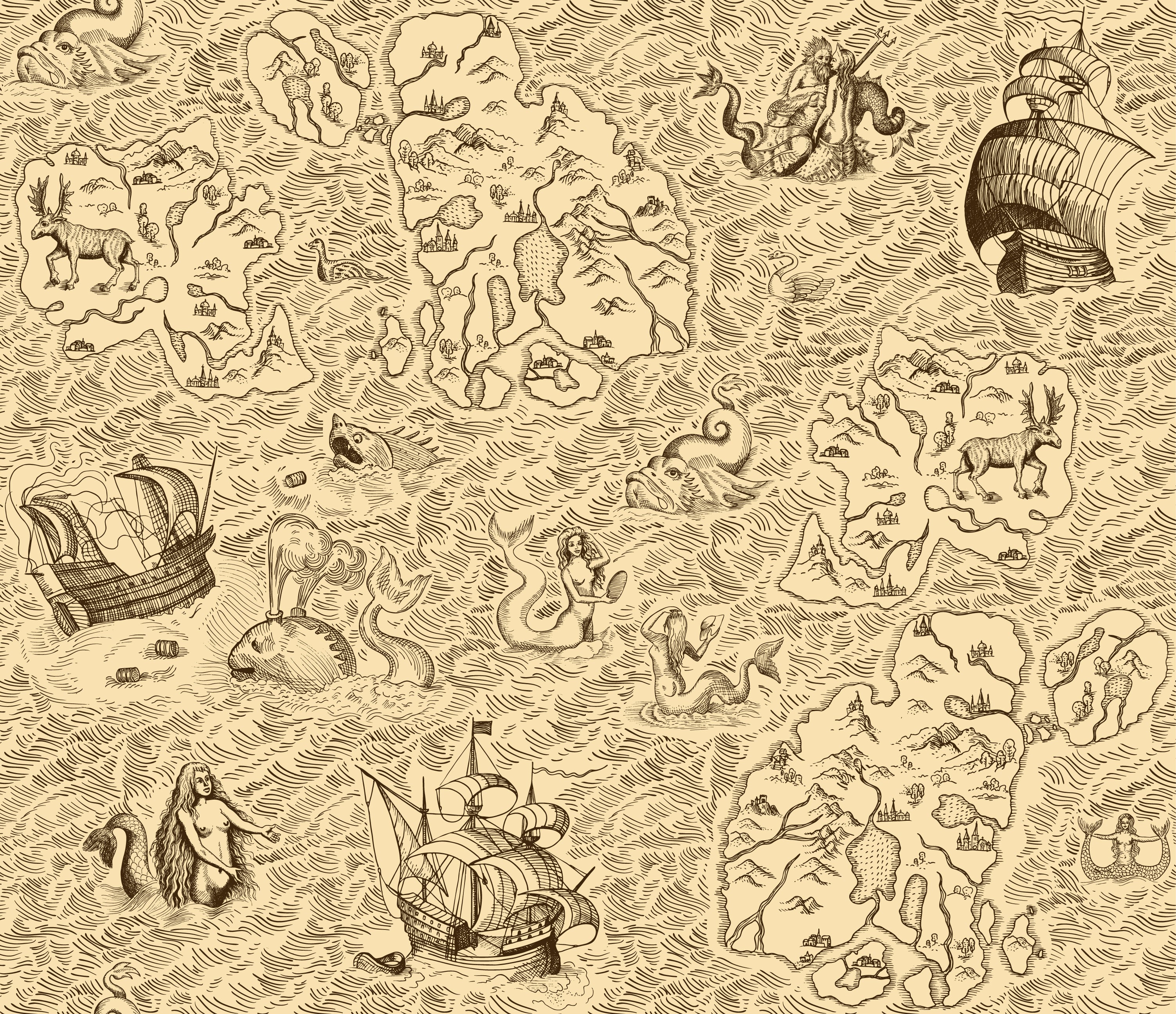 Antique Nautical Fantasia
