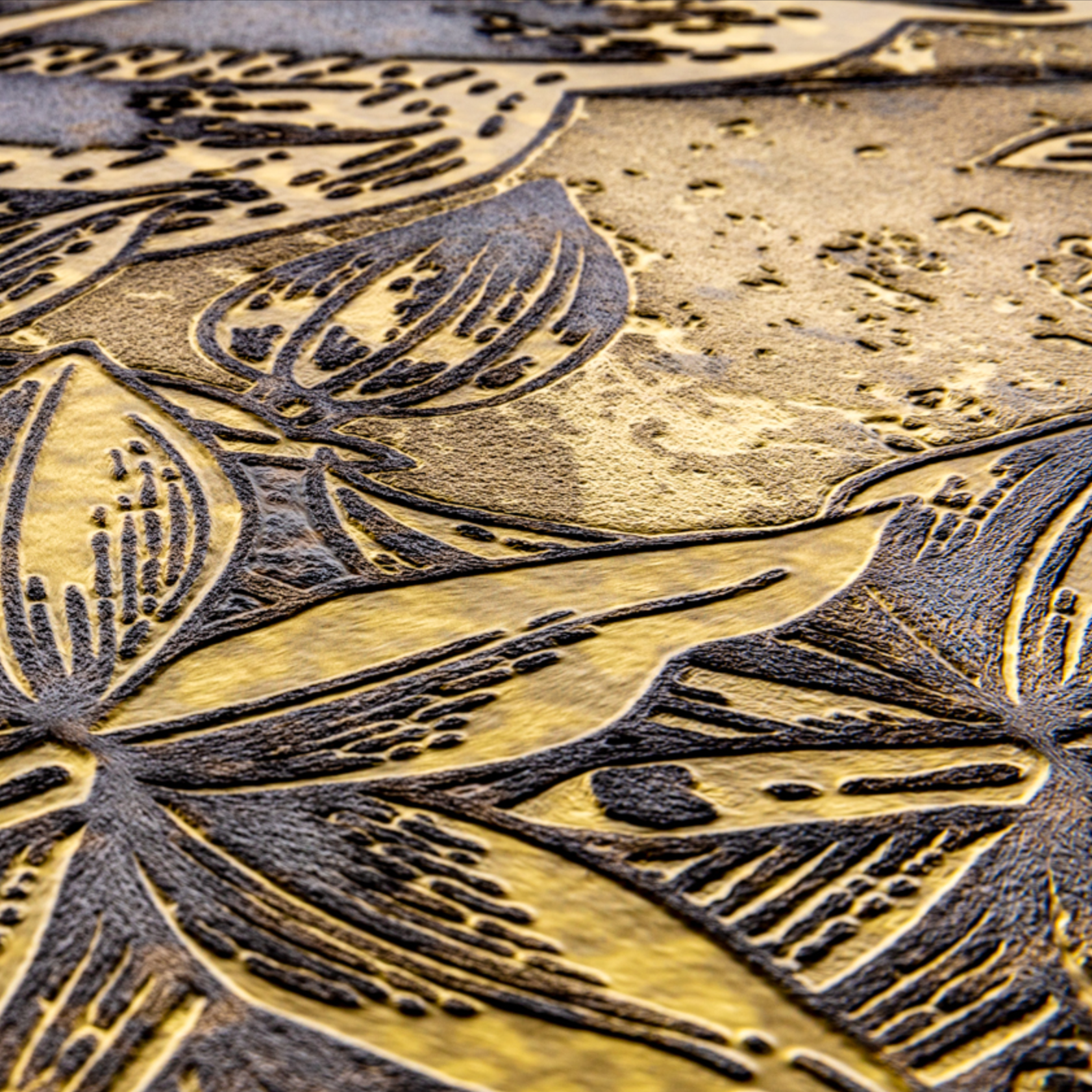 3D Golden Peacock Renaissance