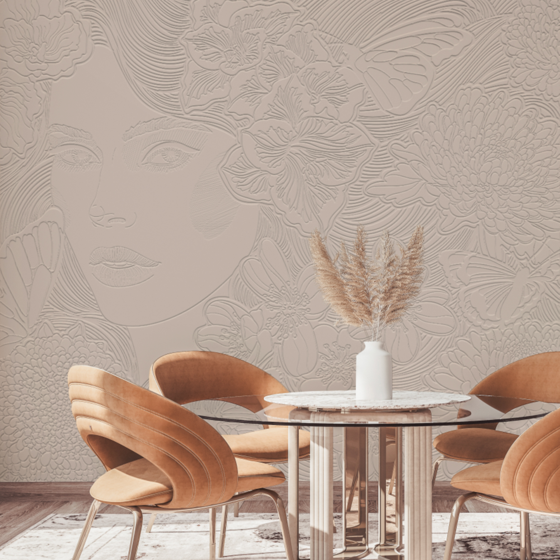 3D Floral Serenity