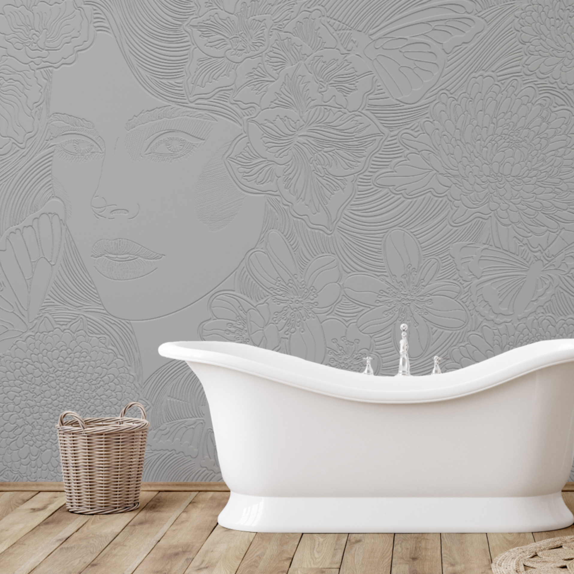 3D Floral Serenity