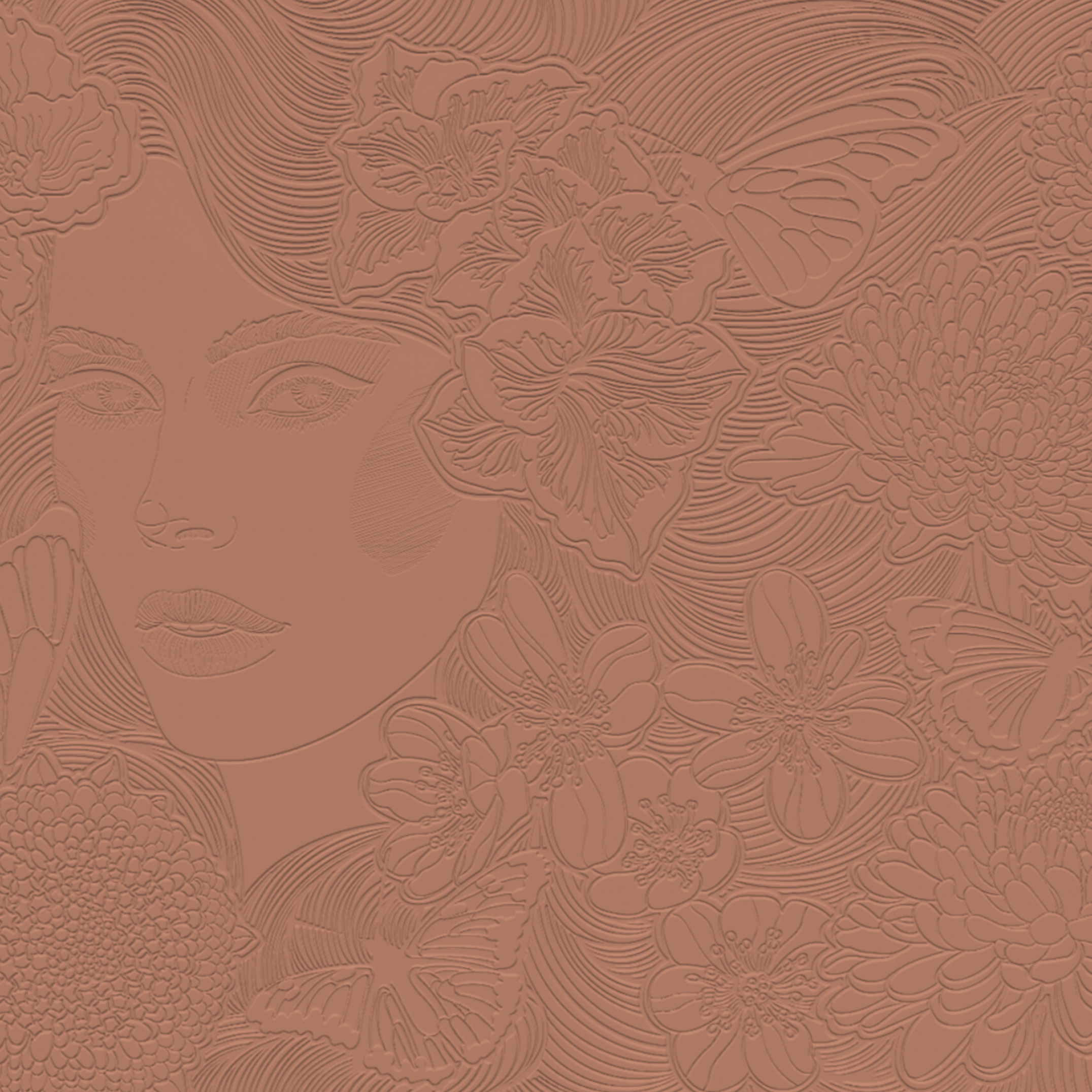 3D Floral Serenity