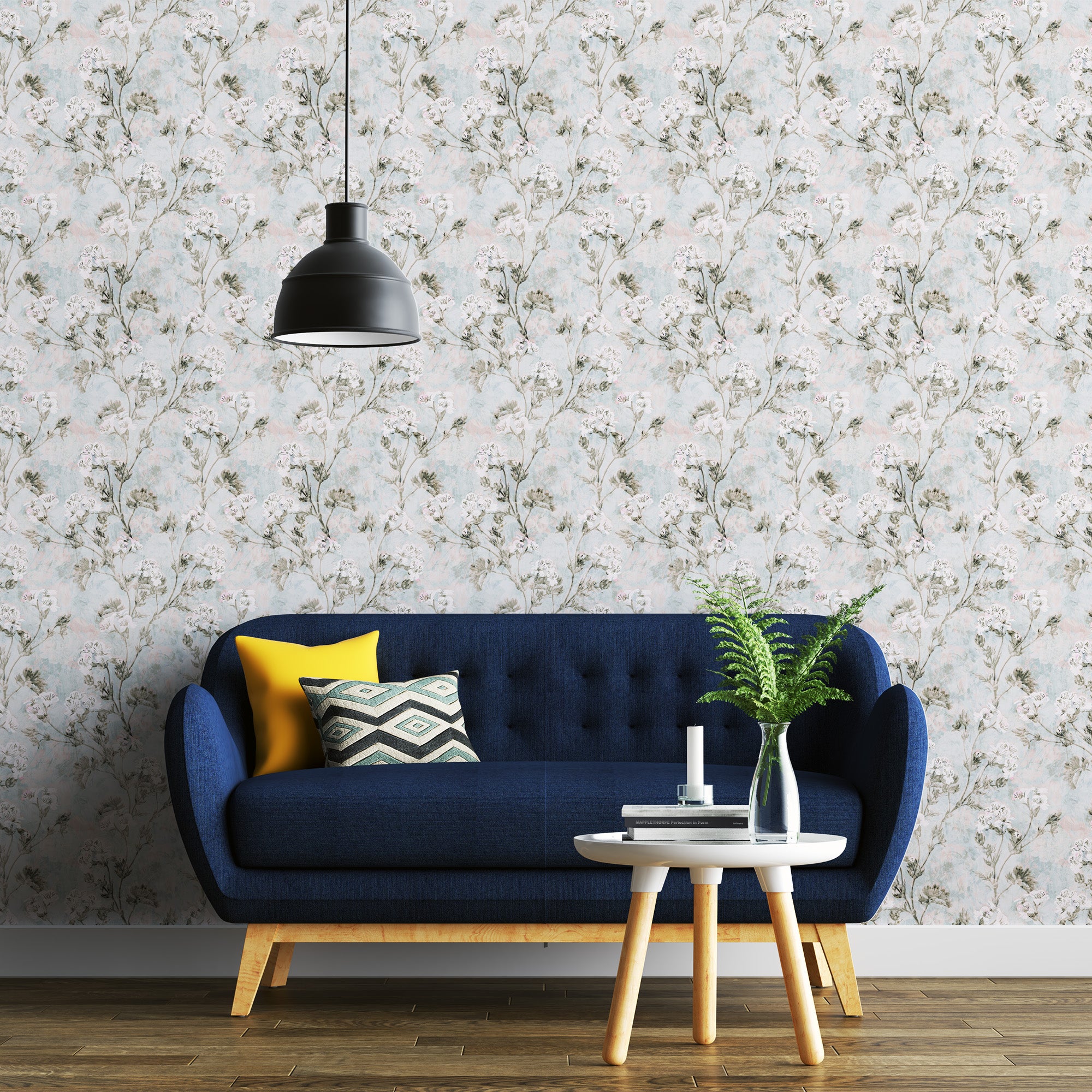 Floral Impression - White Pink Tint