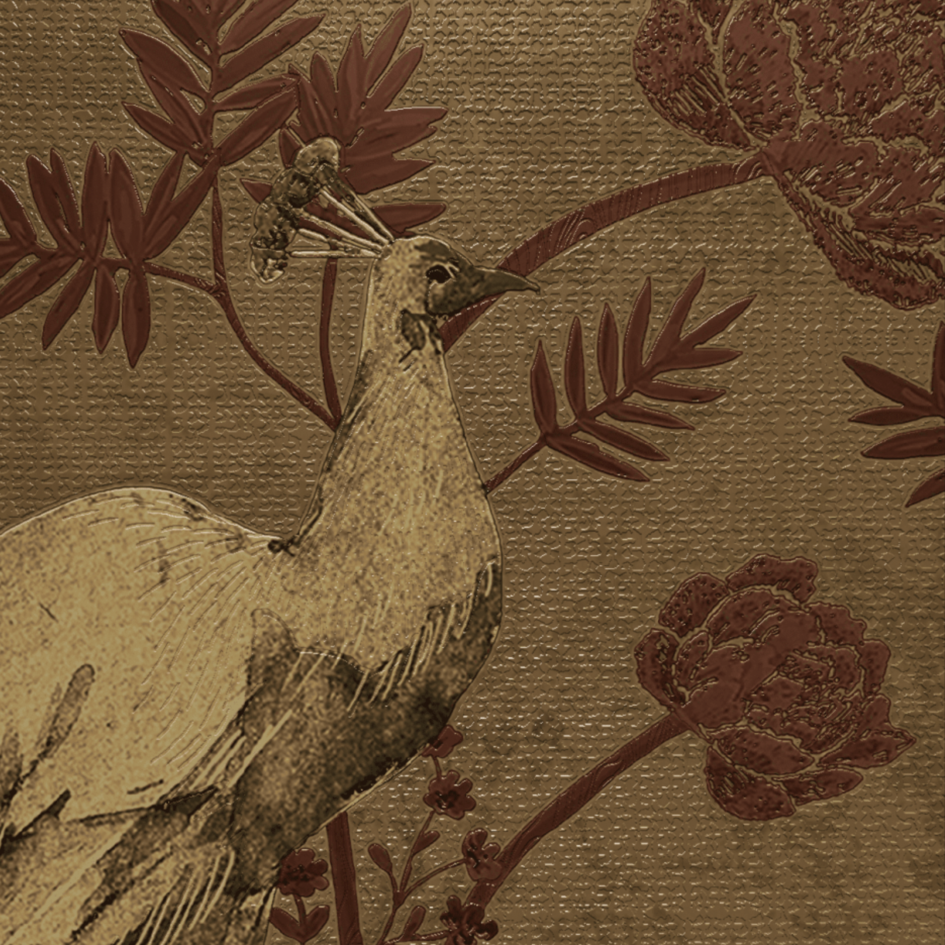 3D Golden Peacock Sanctuary