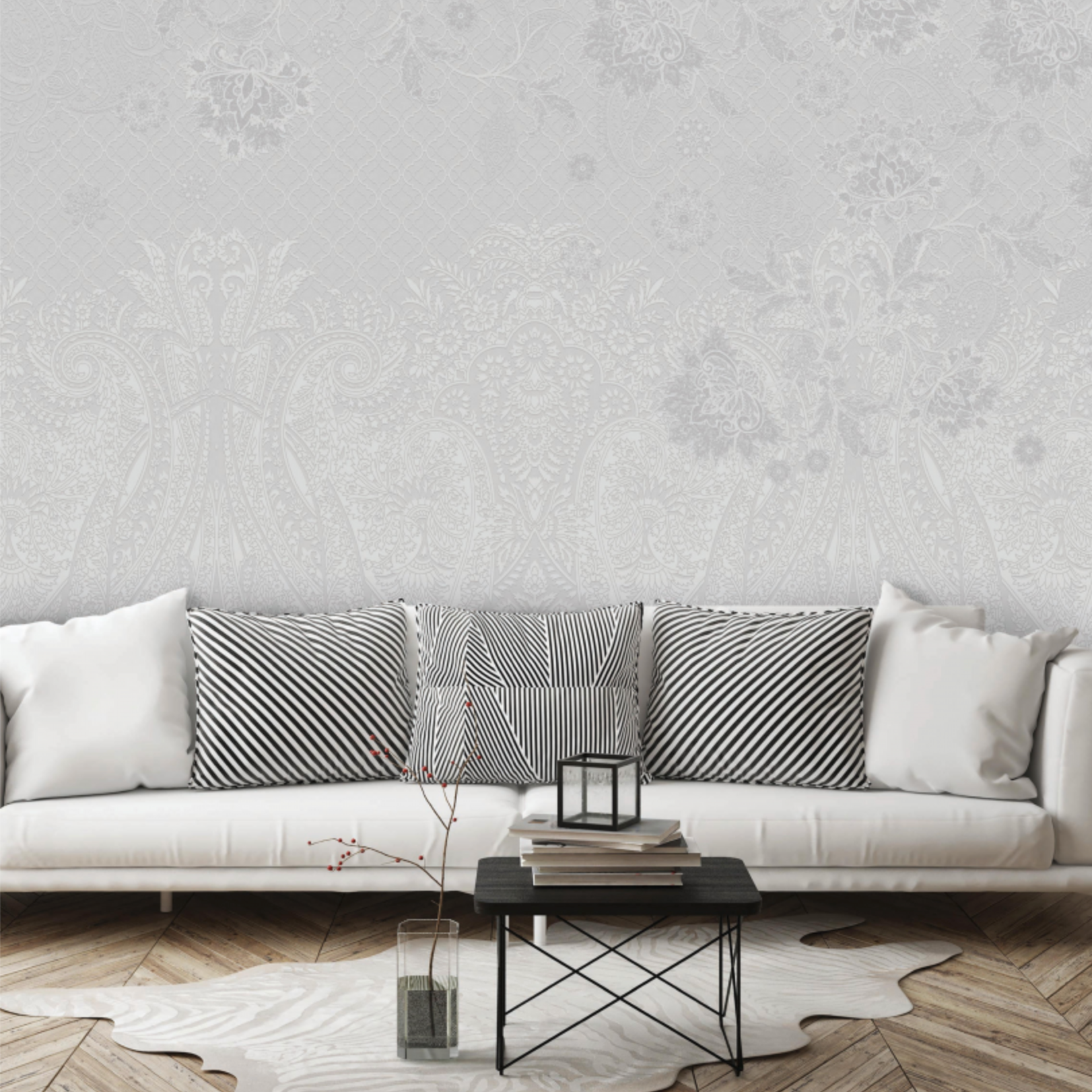 3D Kashmir Floral Tapestry
