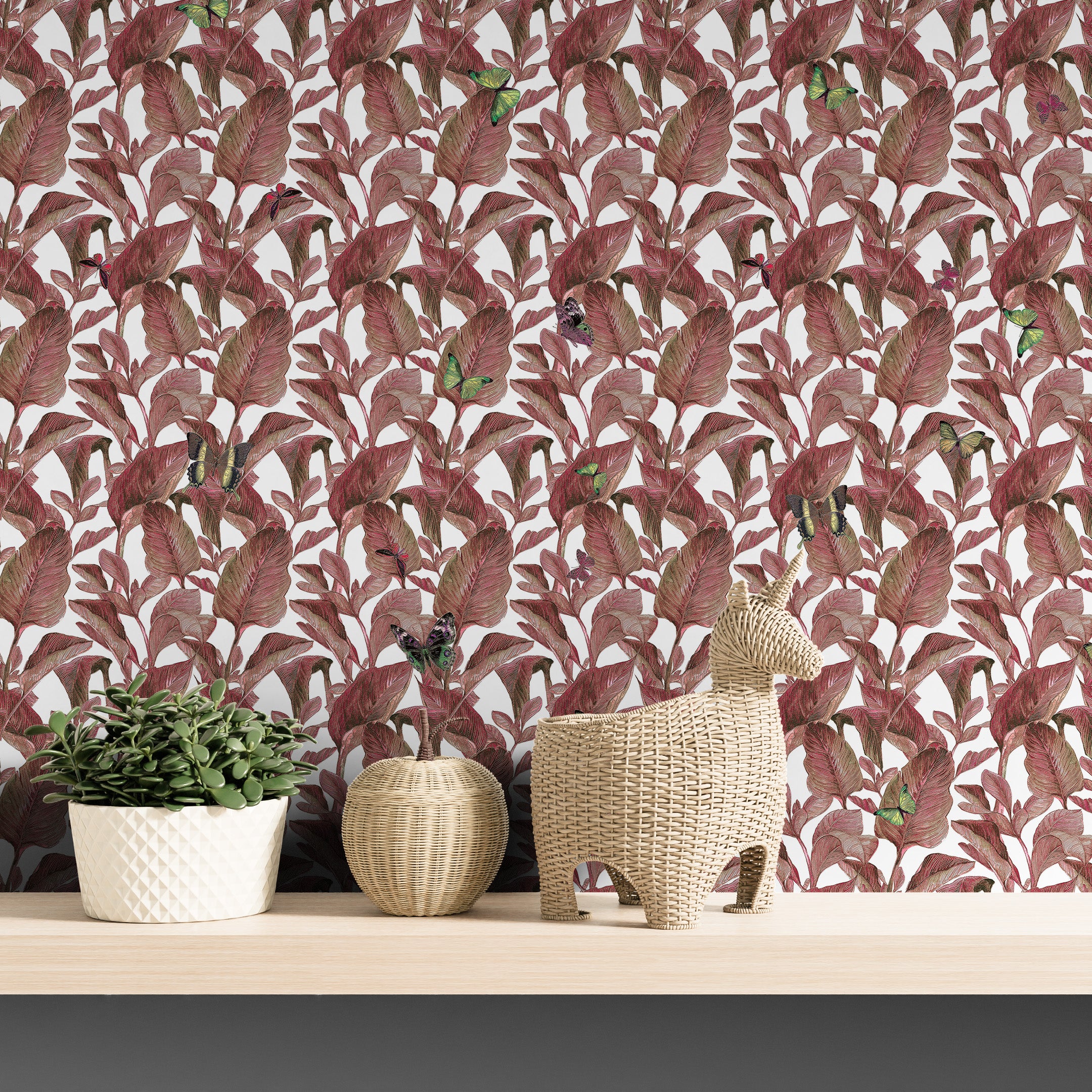 3D Leafy Lane - Printed Wallpaper
