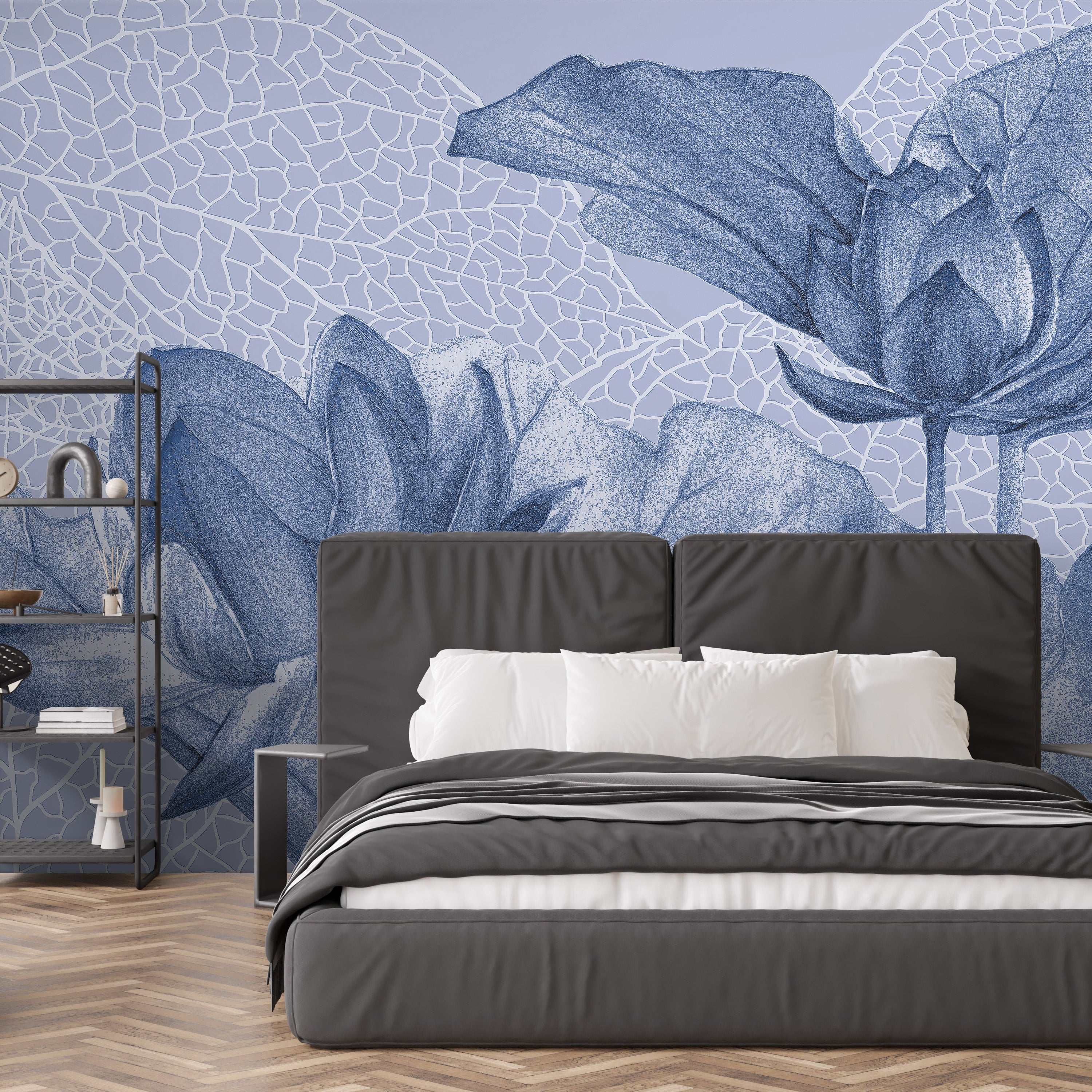 3D Lotus Flower - Printed Mural