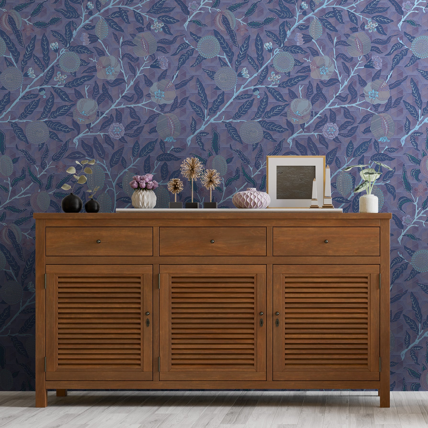 3D Vintage Orchard - Printed Wallpaper