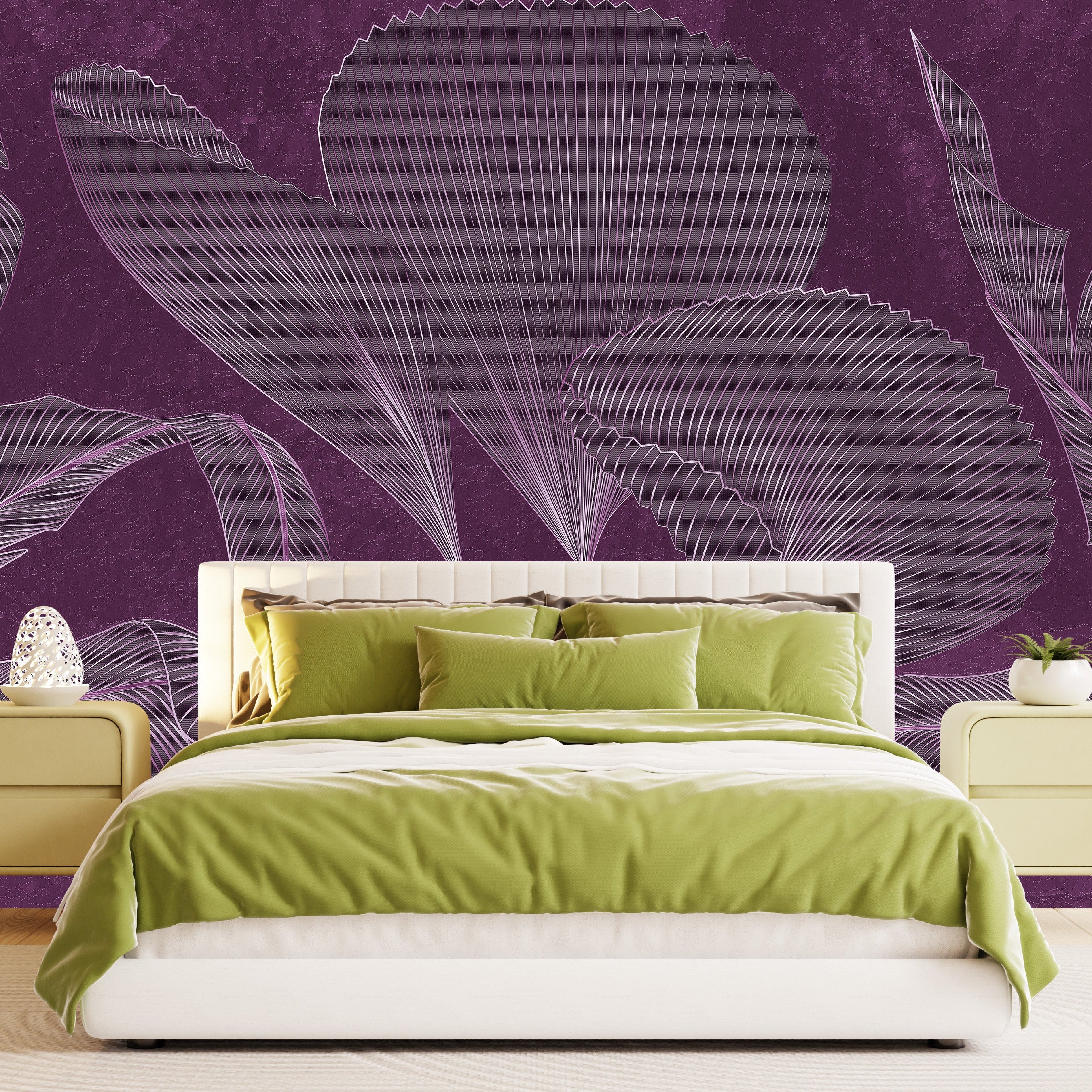 3D Gilded Tropics - Printed Mural