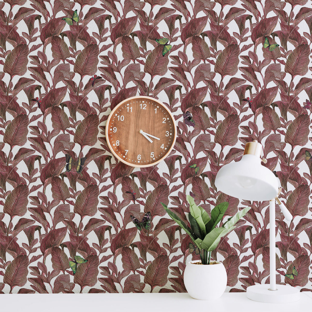 3D Leafy Lane - Printed Wallpaper