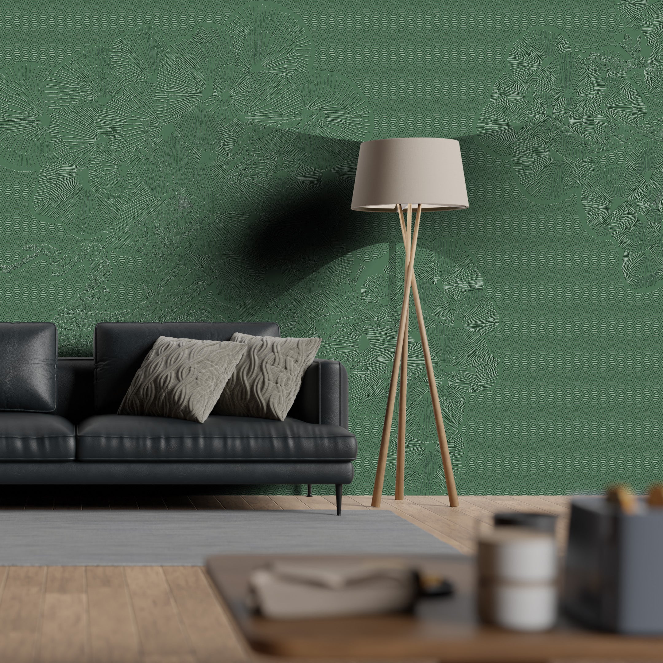 3D Whispering Pines - Paintable Mural