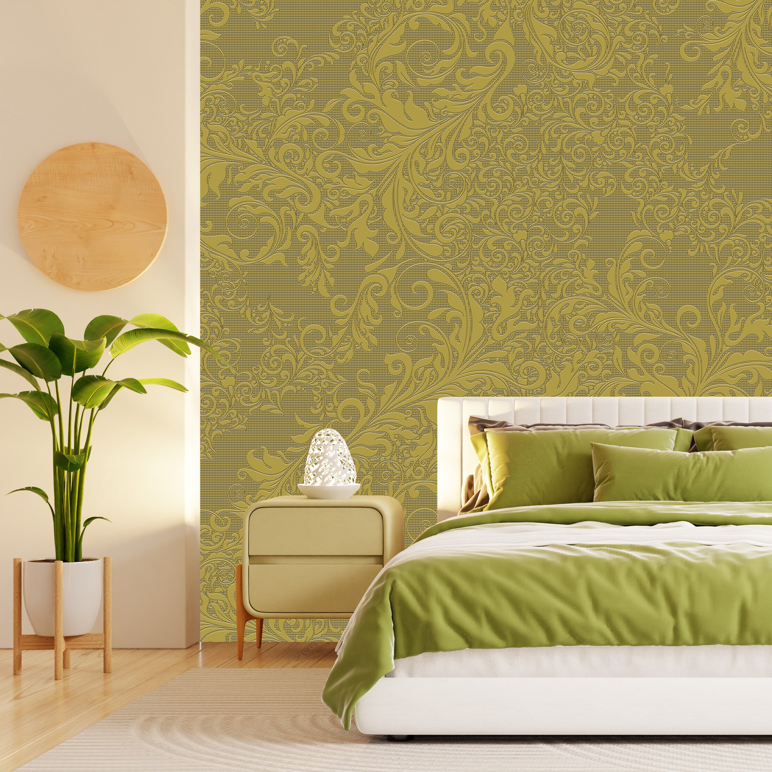 3D Whimsical Floral - Paintable Mural