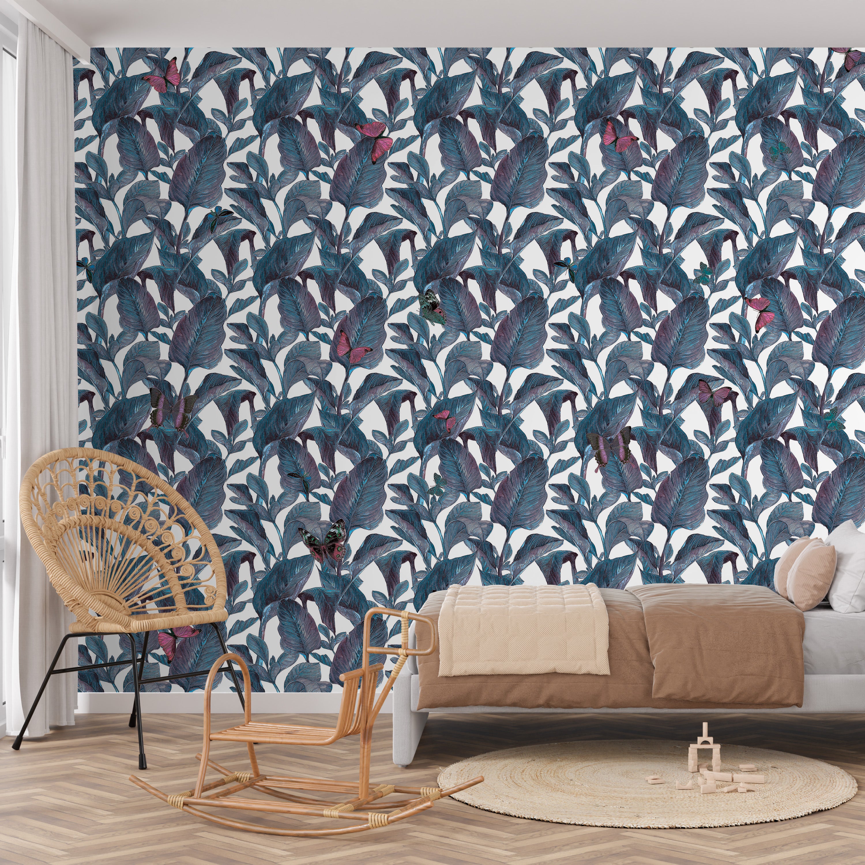 3D Leafy Lane - Printed Wallpaper