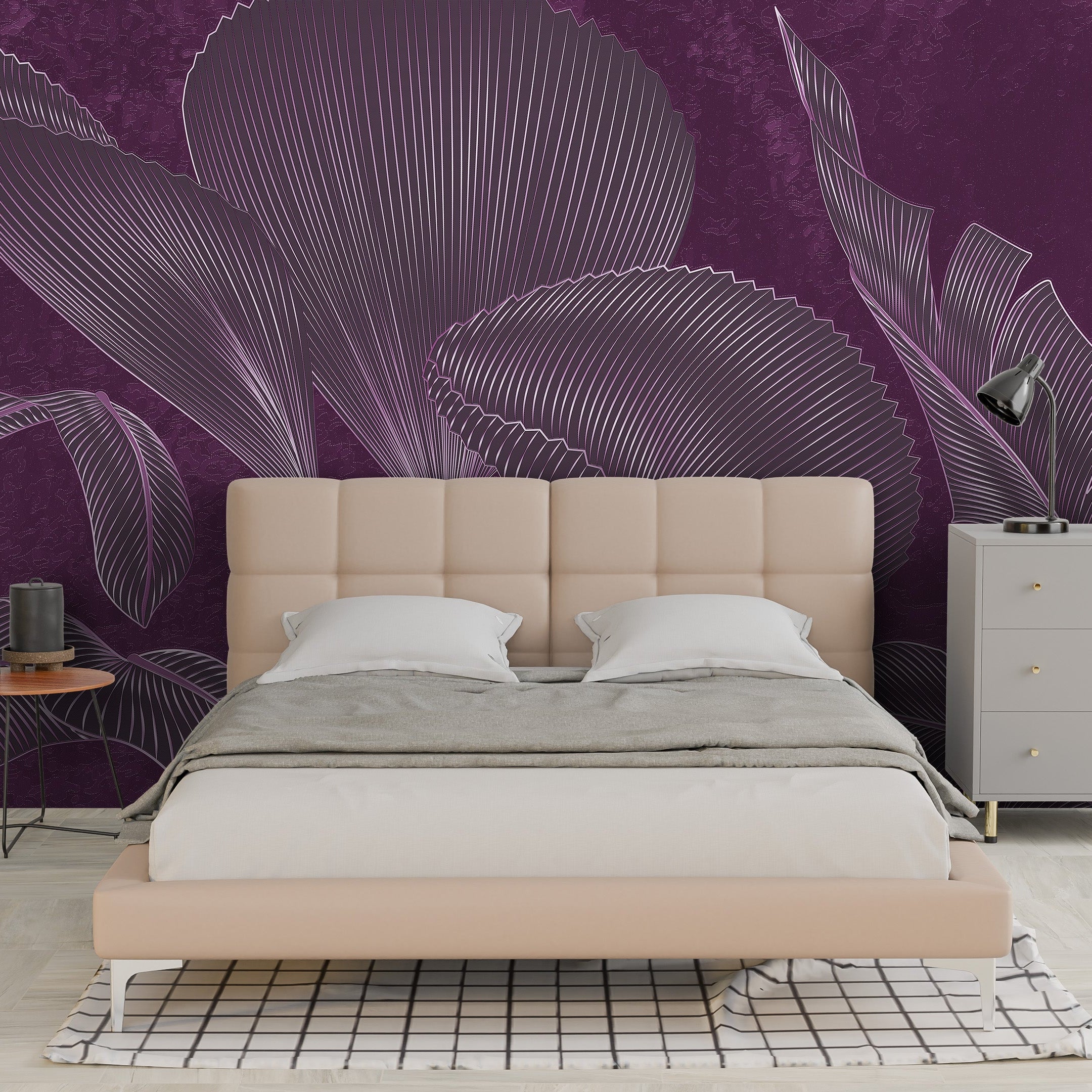 3D Gilded Tropics - Printed Mural