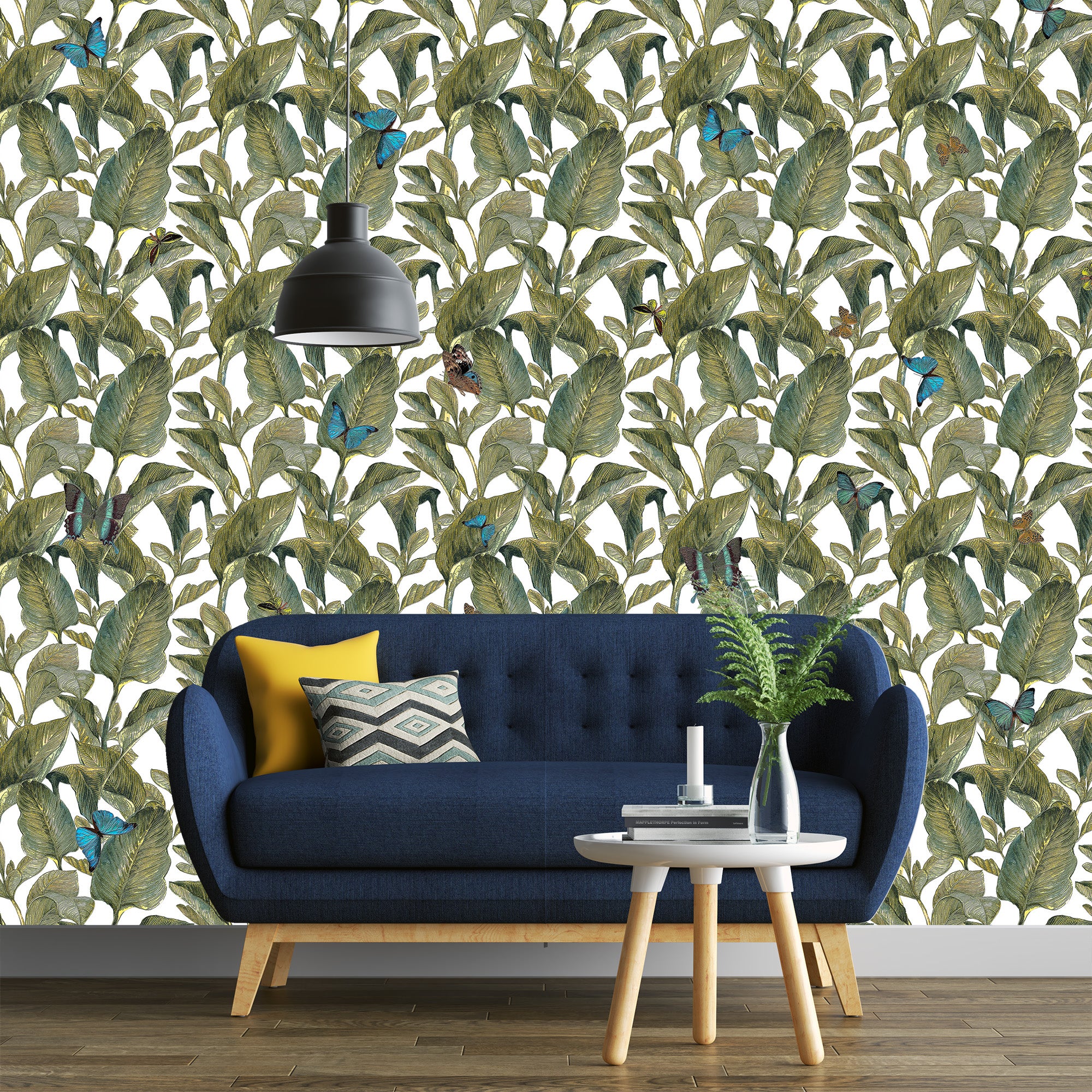 3D Leafy Lane - Printed Wallpaper