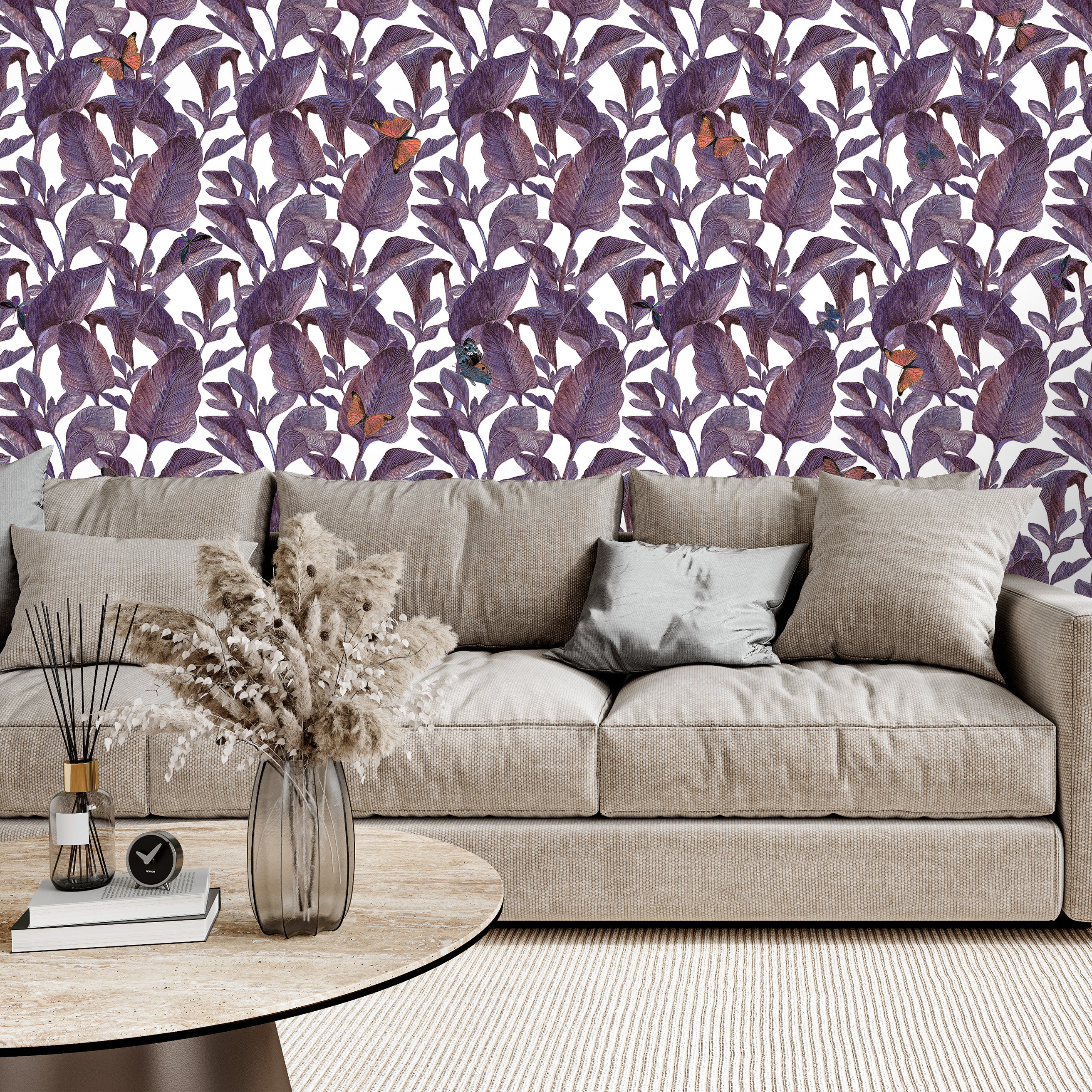 3D Leafy Lane - Printed Wallpaper