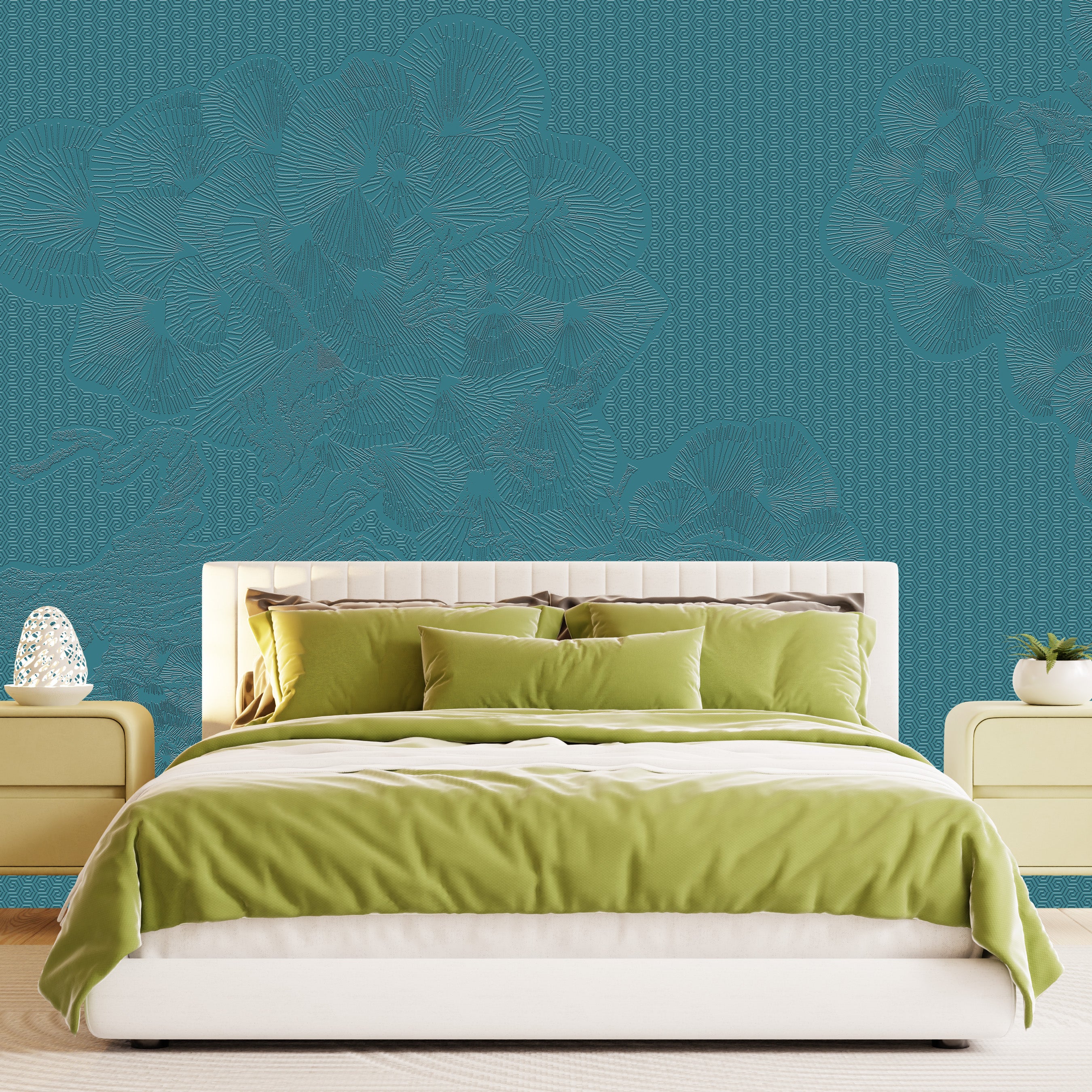 3D Whispering Pines - Paintable Mural