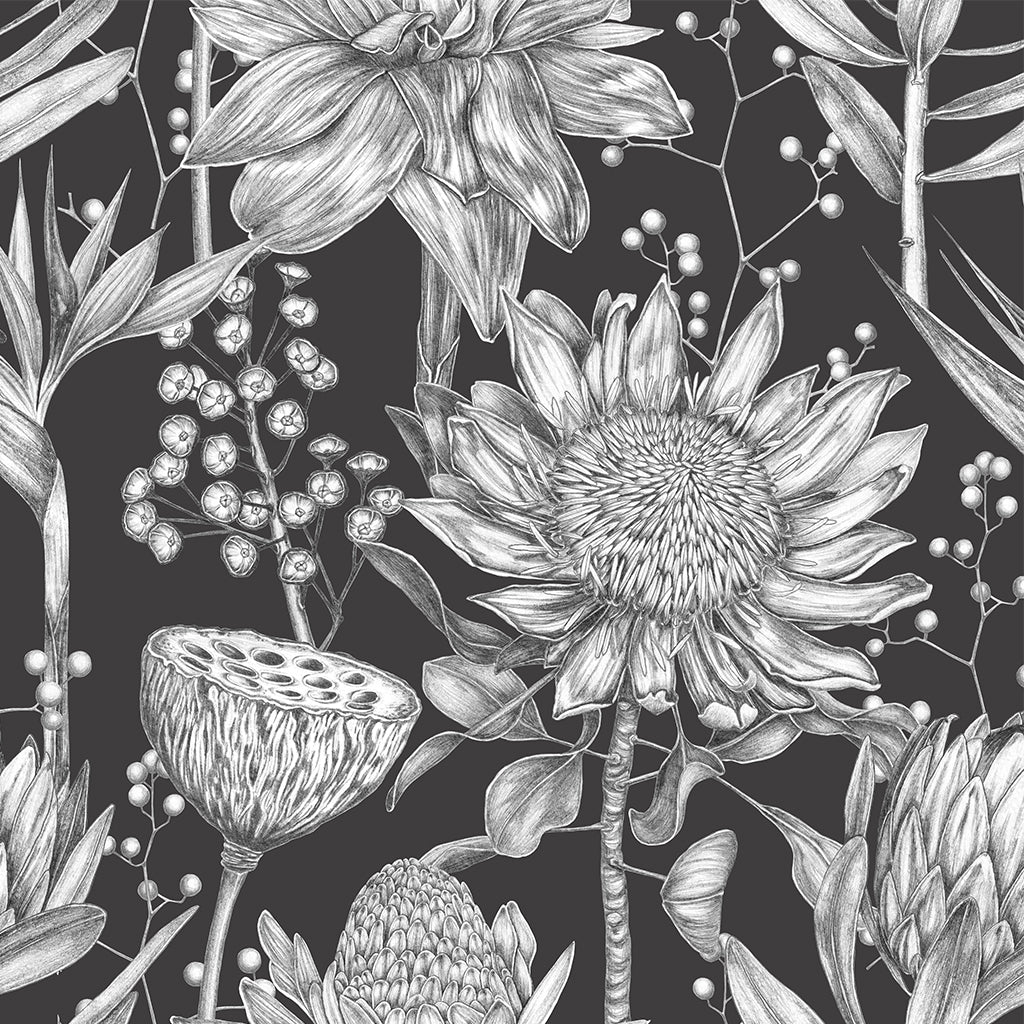 Vintage Botanical Sunflowers