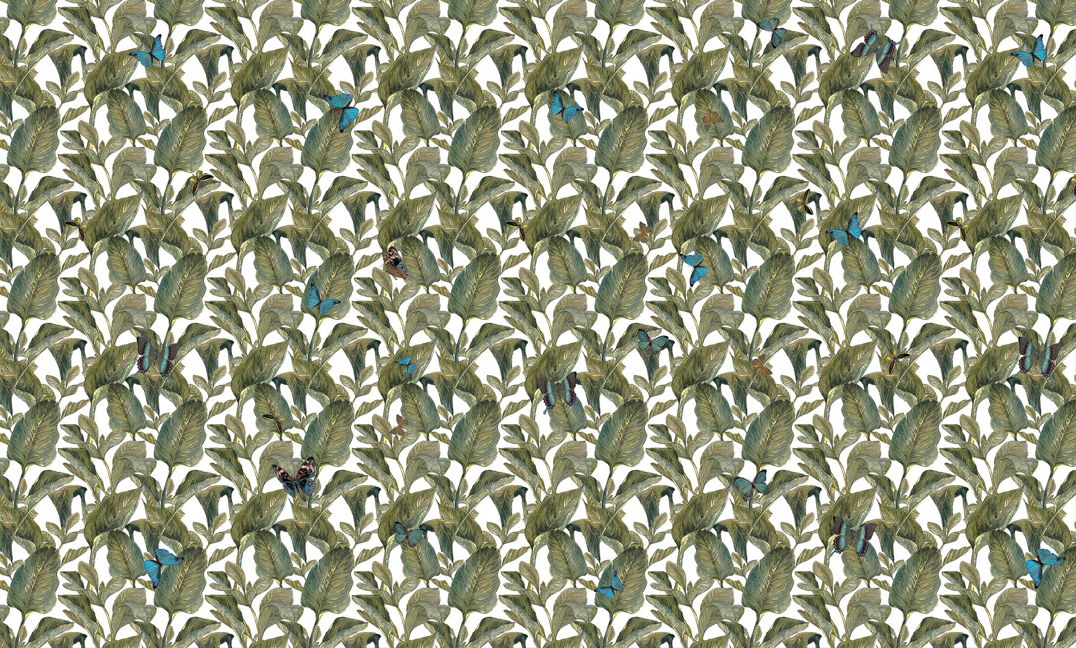 3D Leafy Lane - Printed Wallpaper