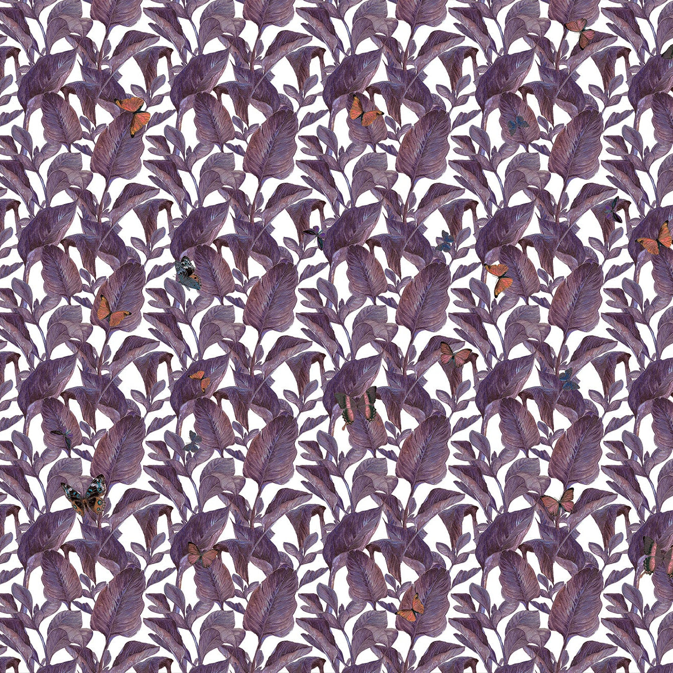 3D Leafy Lane - Printed Wallpaper