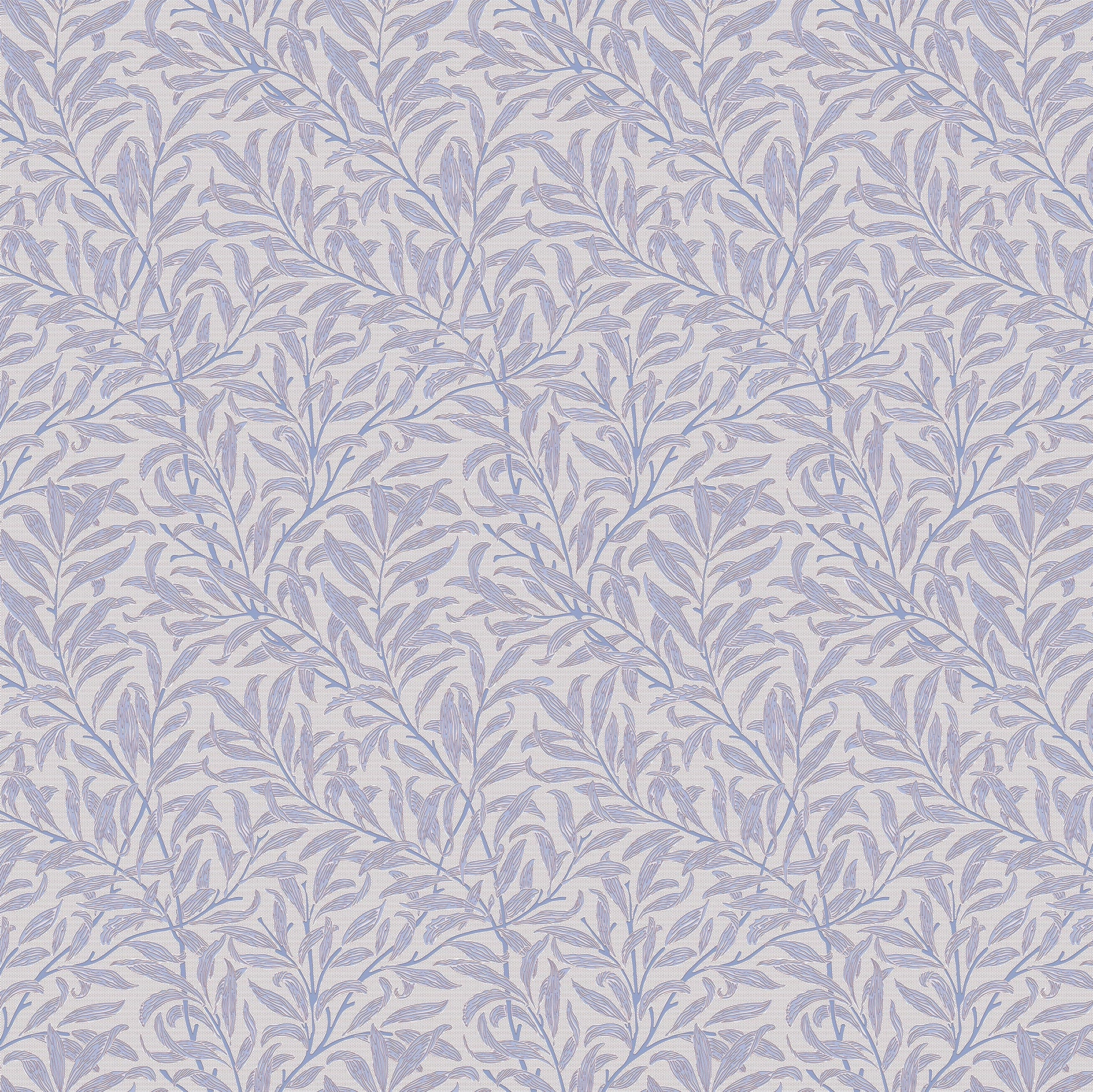 3D Serene Foliage - Printed Wallpaper