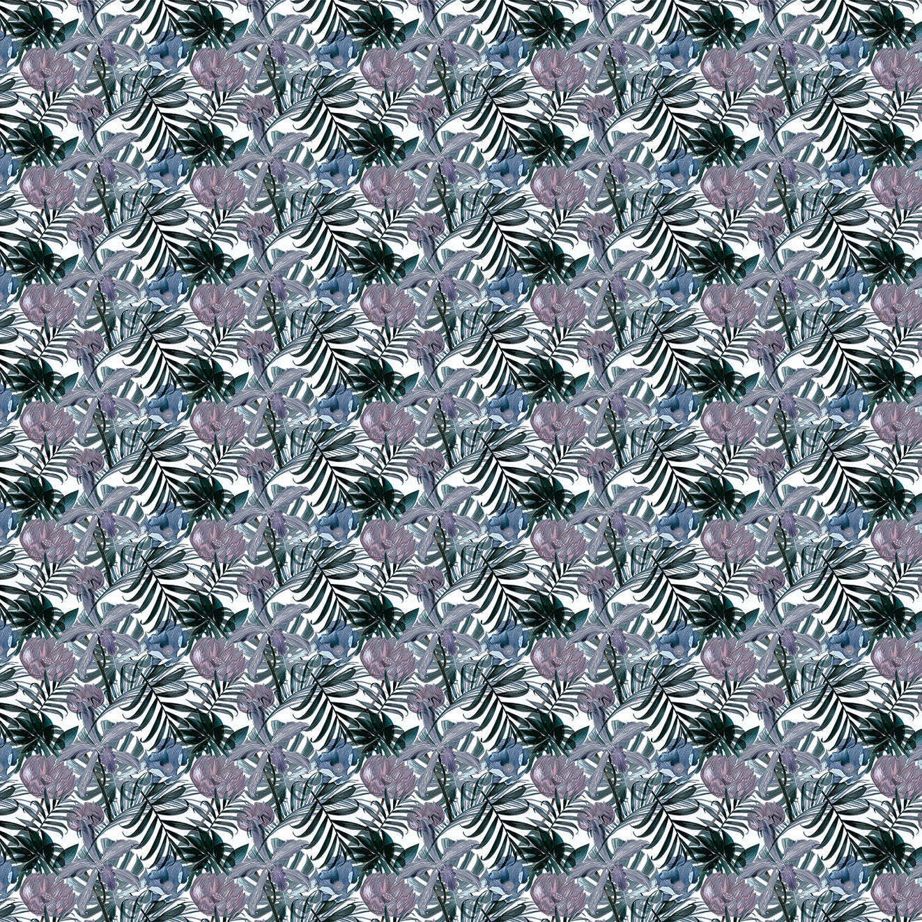3D Botanical Bloom - Printed Wallpaper