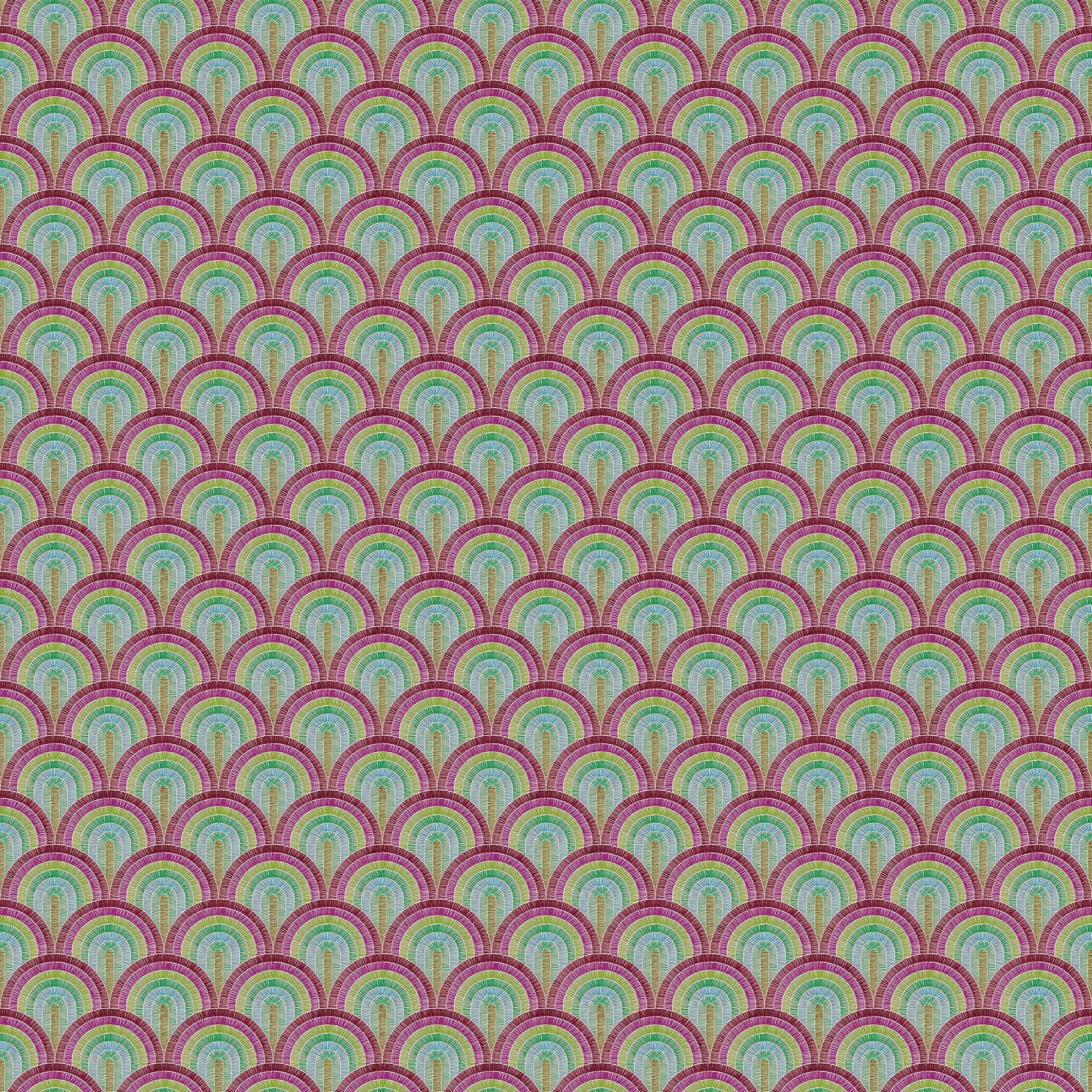 3D Retro Radiance - Printed Wallpaper