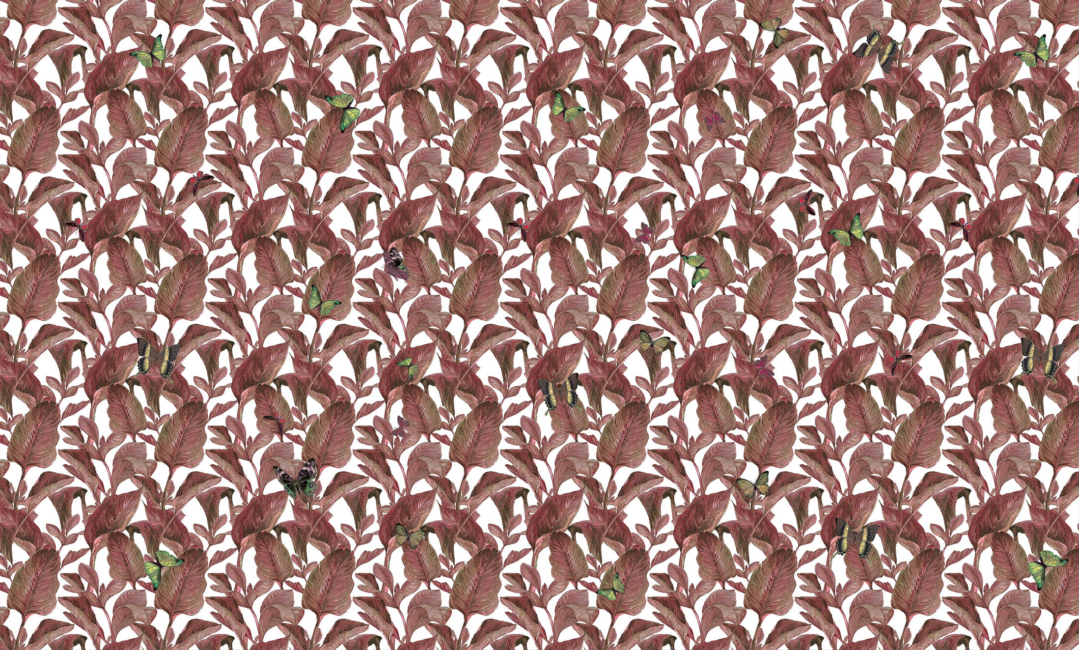 3D Leafy Lane - Printed Wallpaper