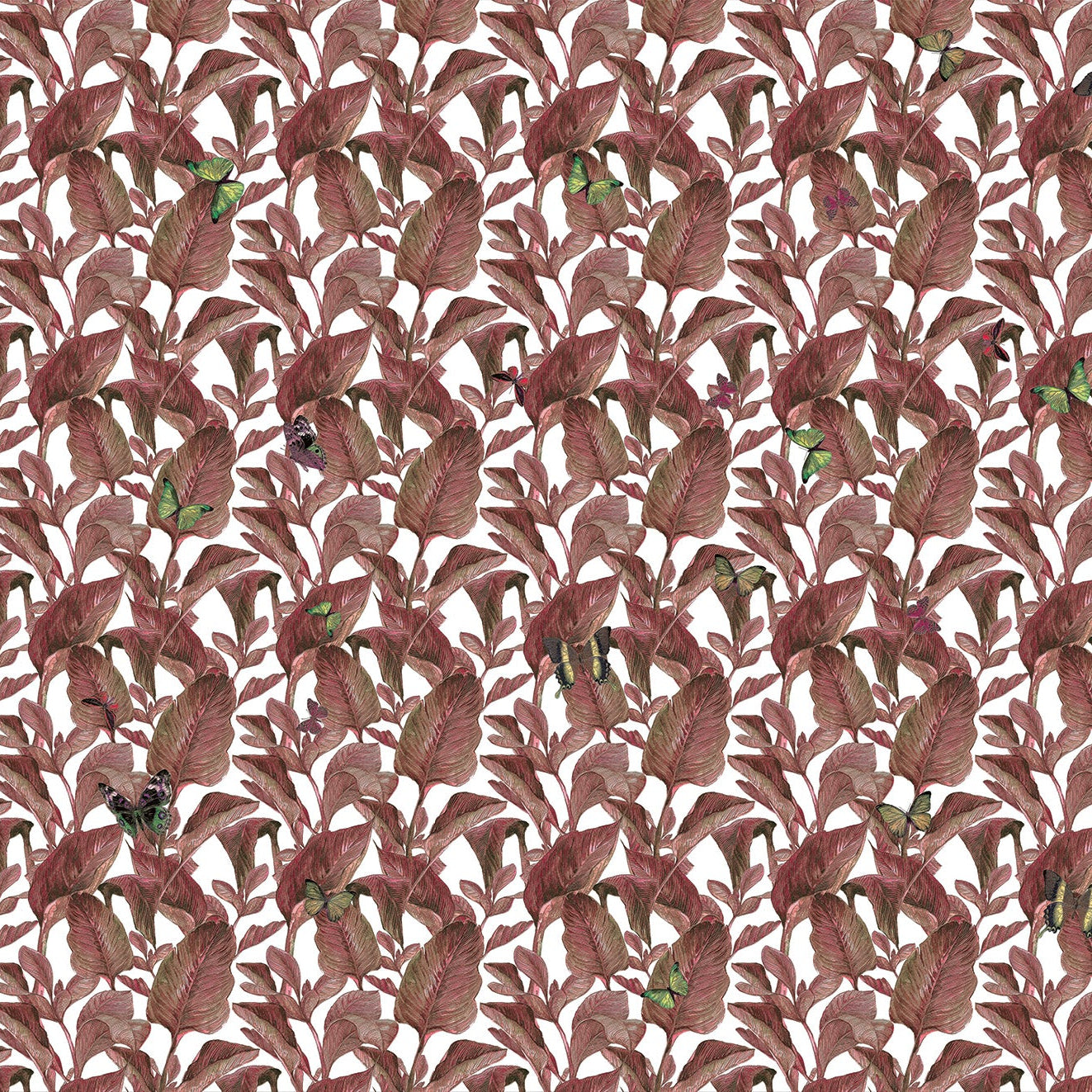 3D Leafy Lane - Printed Wallpaper