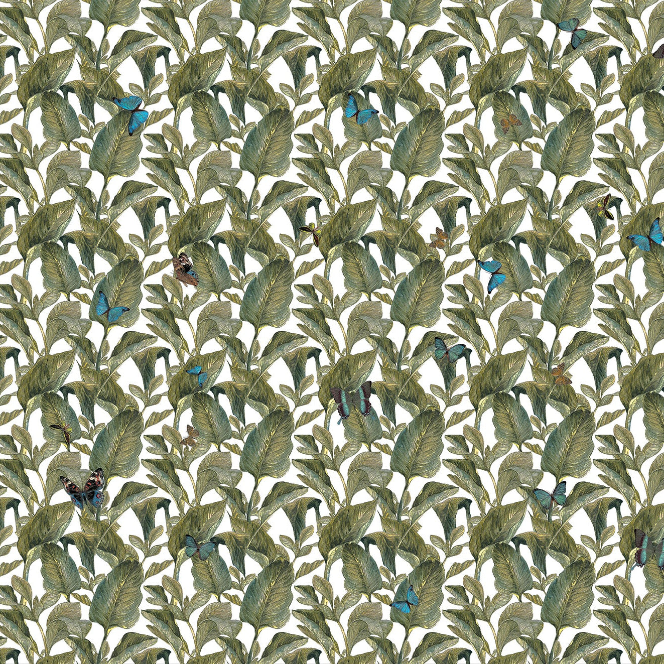3D Leafy Lane - Printed Wallpaper