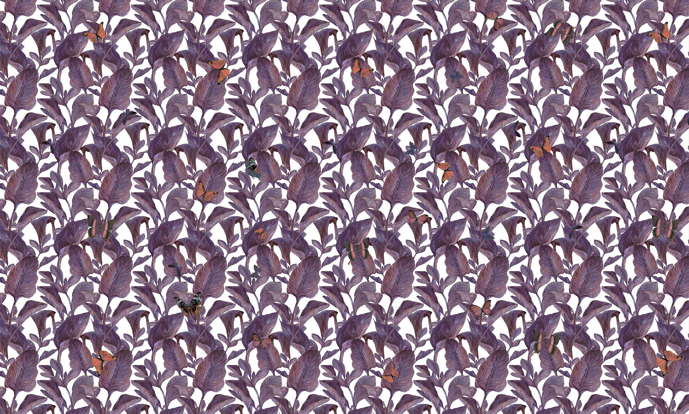 3D Leafy Lane - Printed Wallpaper
