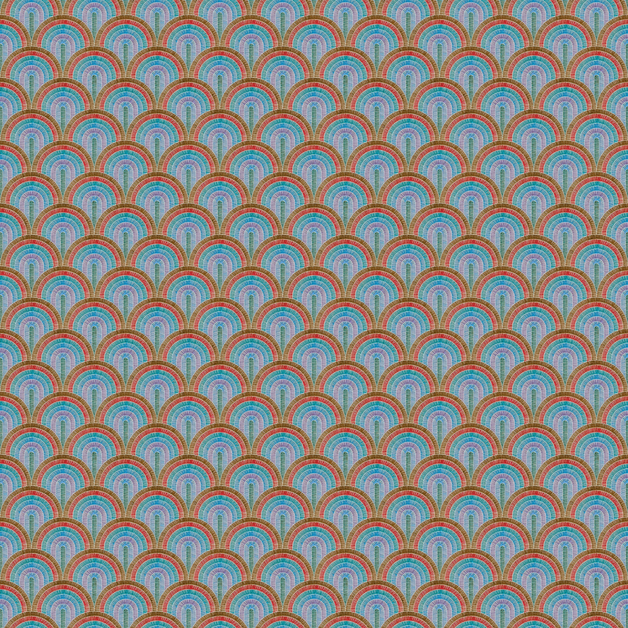 3D Retro Radiance - Printed Wallpaper