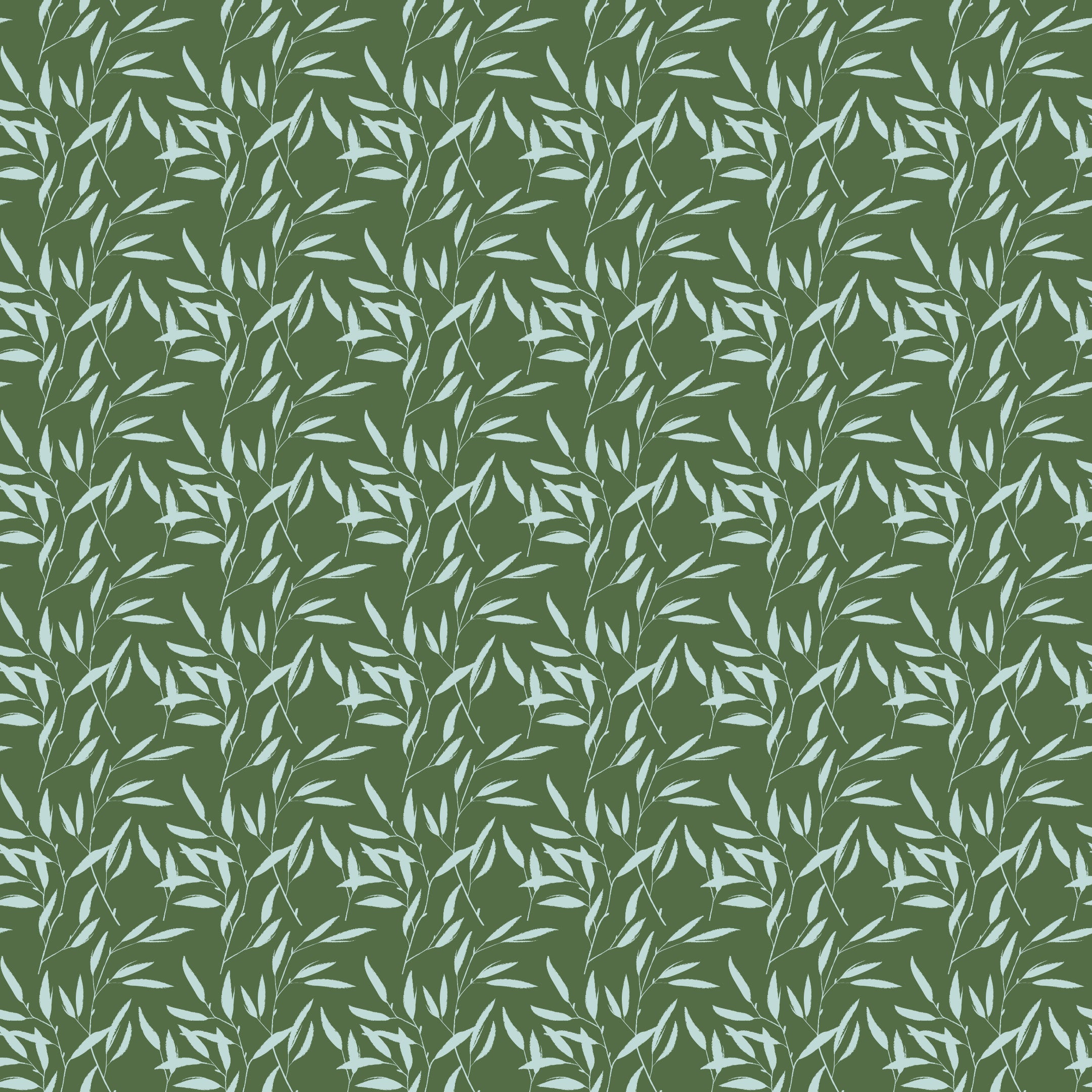 Verdant Whispers - Forest Green