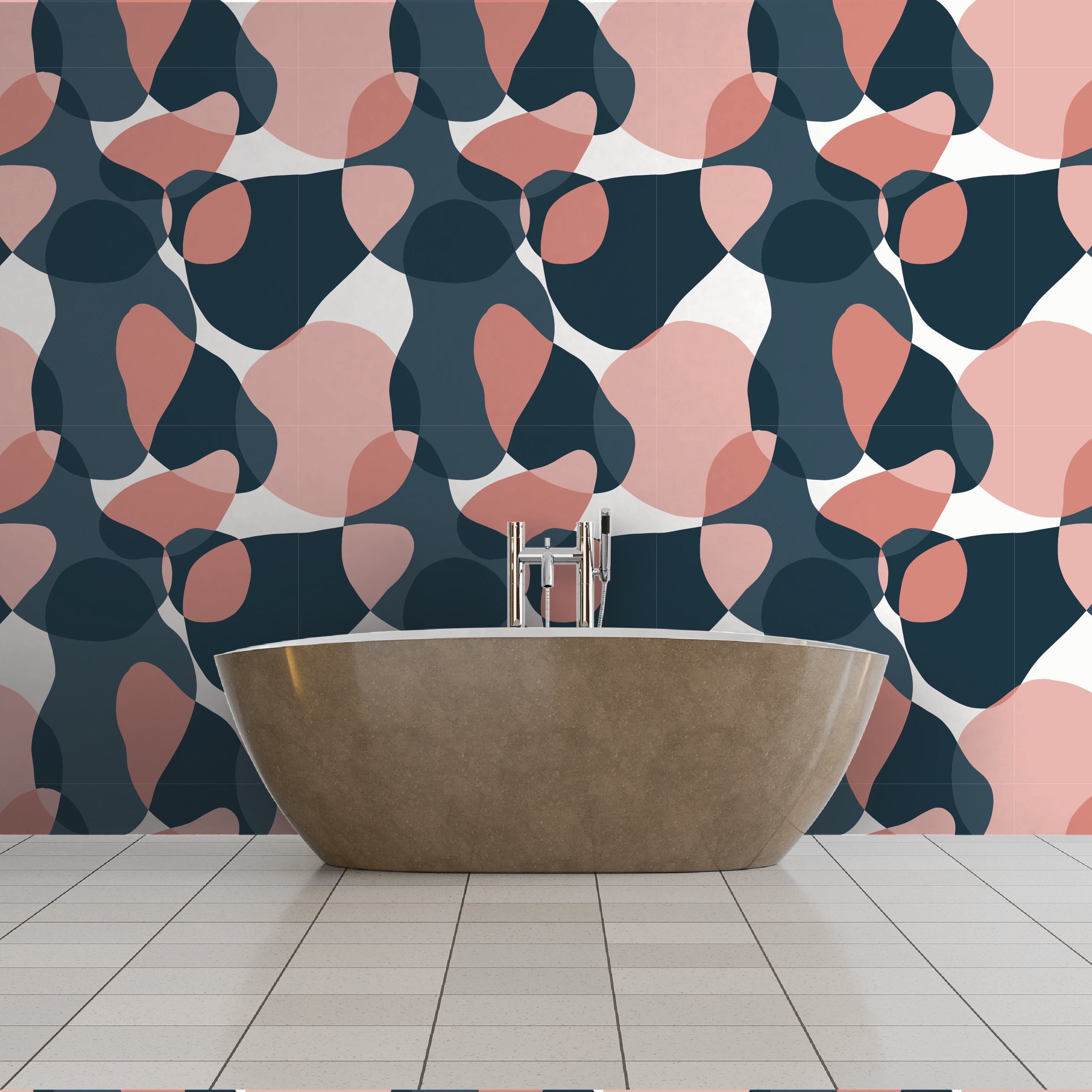 Blush & Indigo - Blush Mosaic