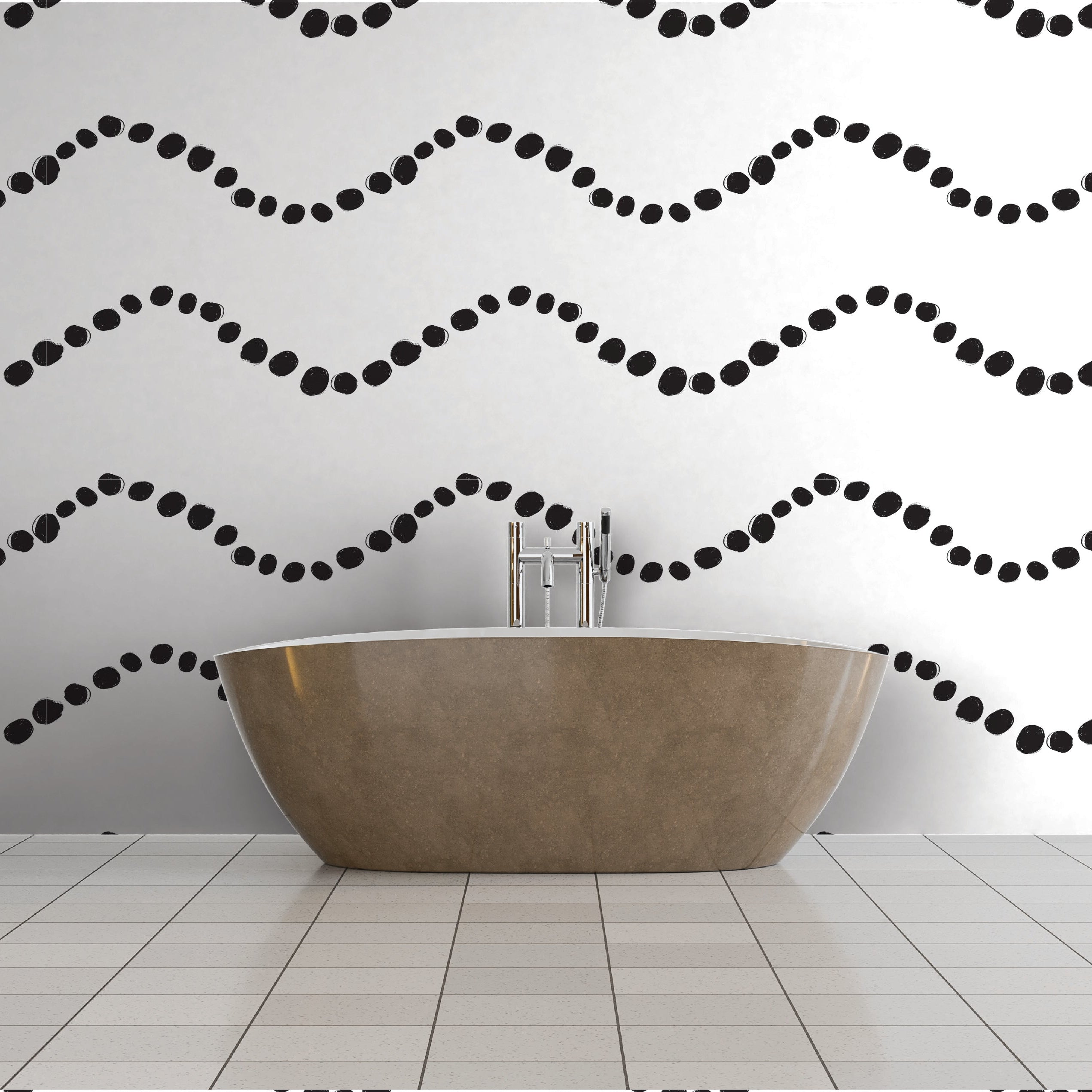 Monochrome Muse - Wavy Dots