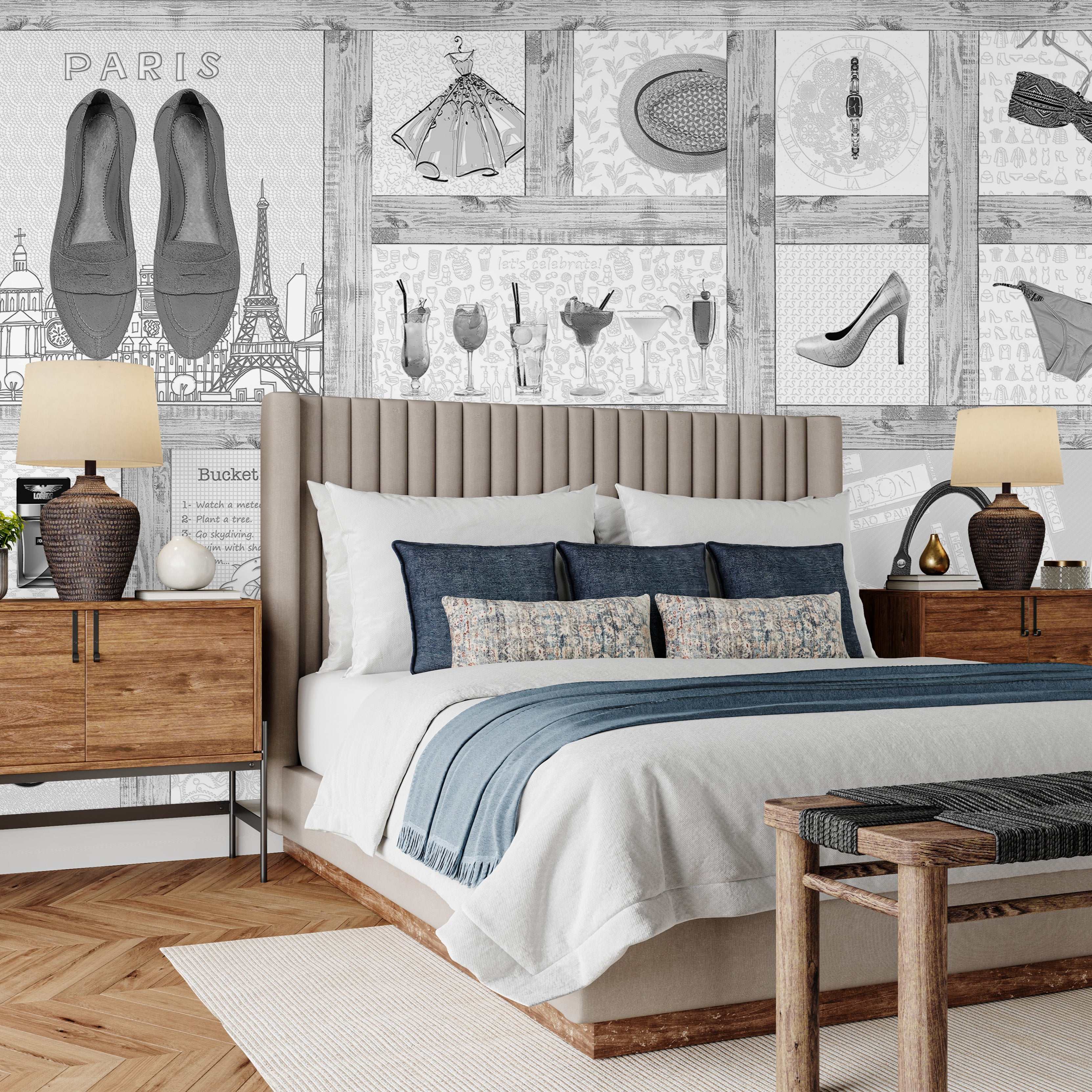 3D Fashionista's Dream - Printed Mural