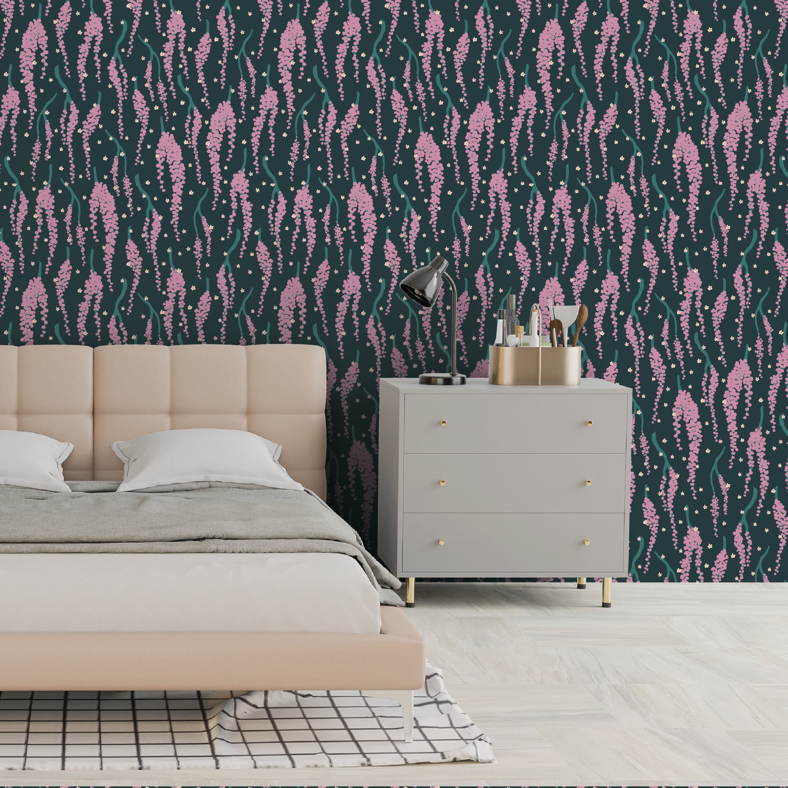 Petit Prints - Optical Pink Waves