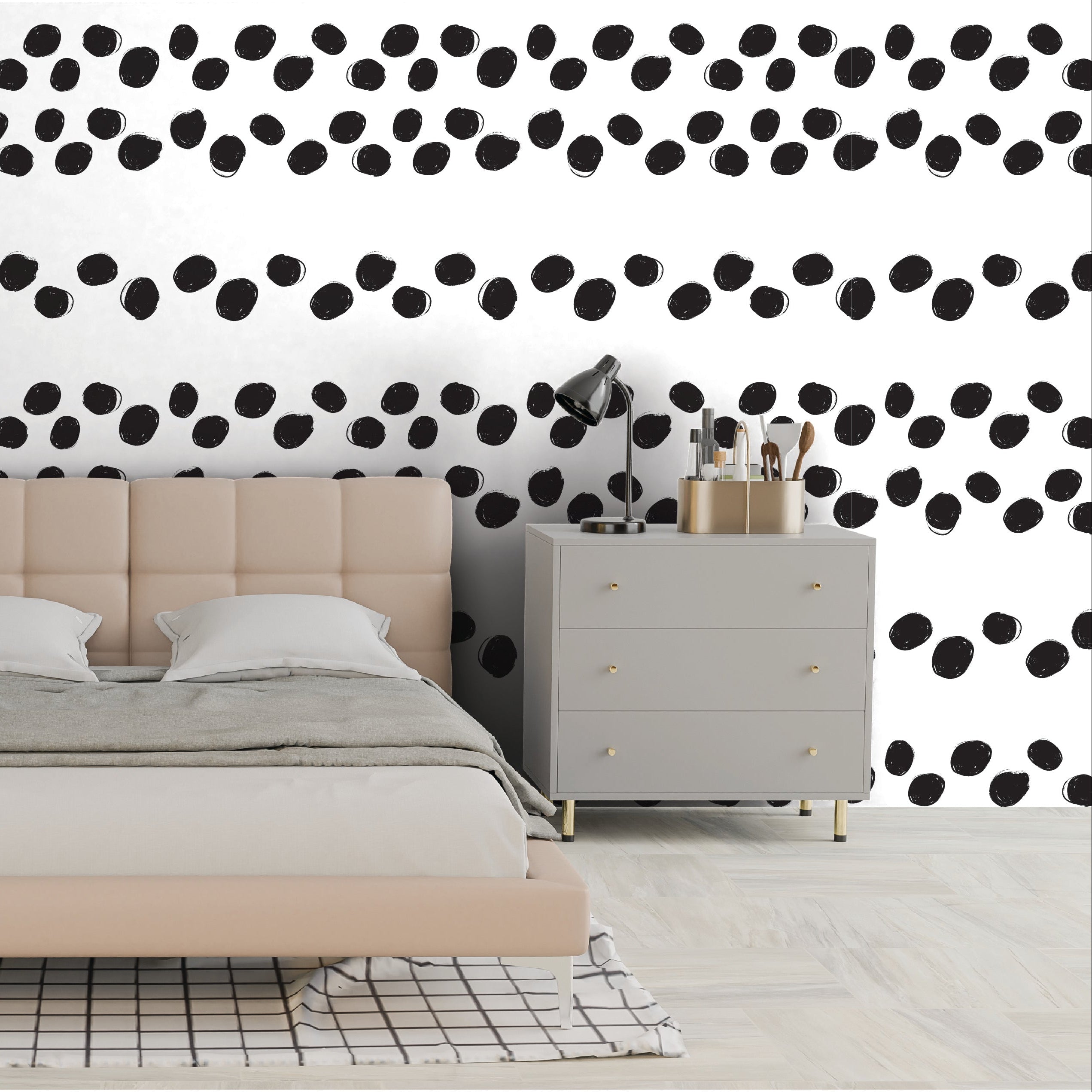 Monochrome Muse - Dotted Stripes