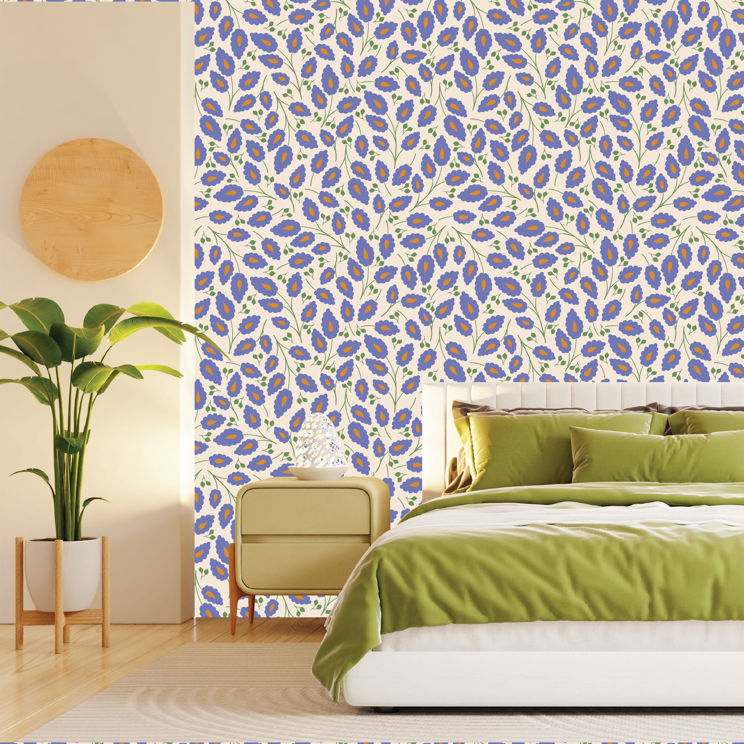 Mythical Menagerie  - Lavender Calico Days Wallpaper