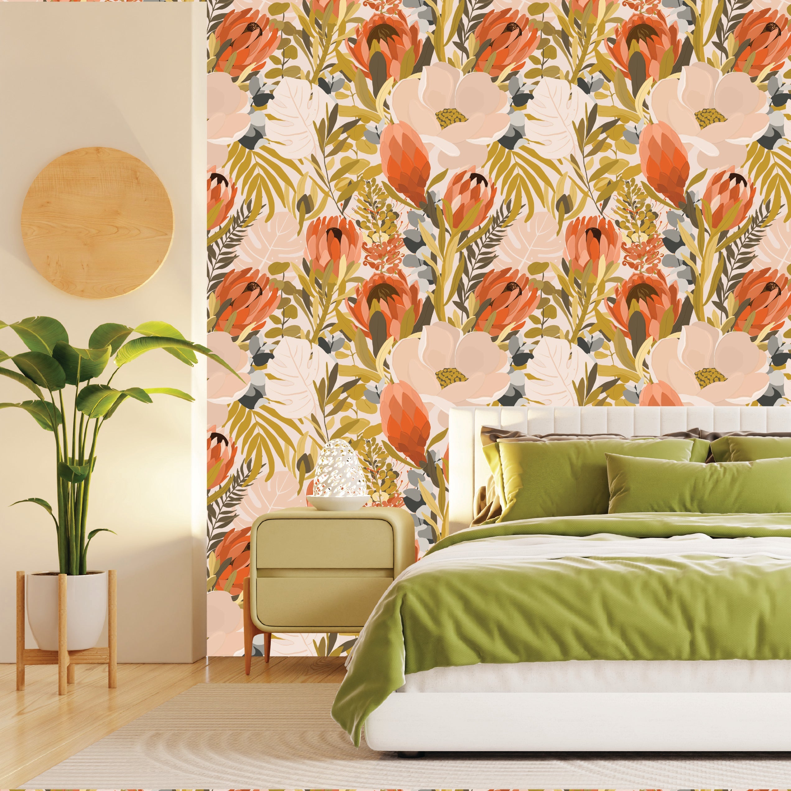 Golden Floral Tropics
