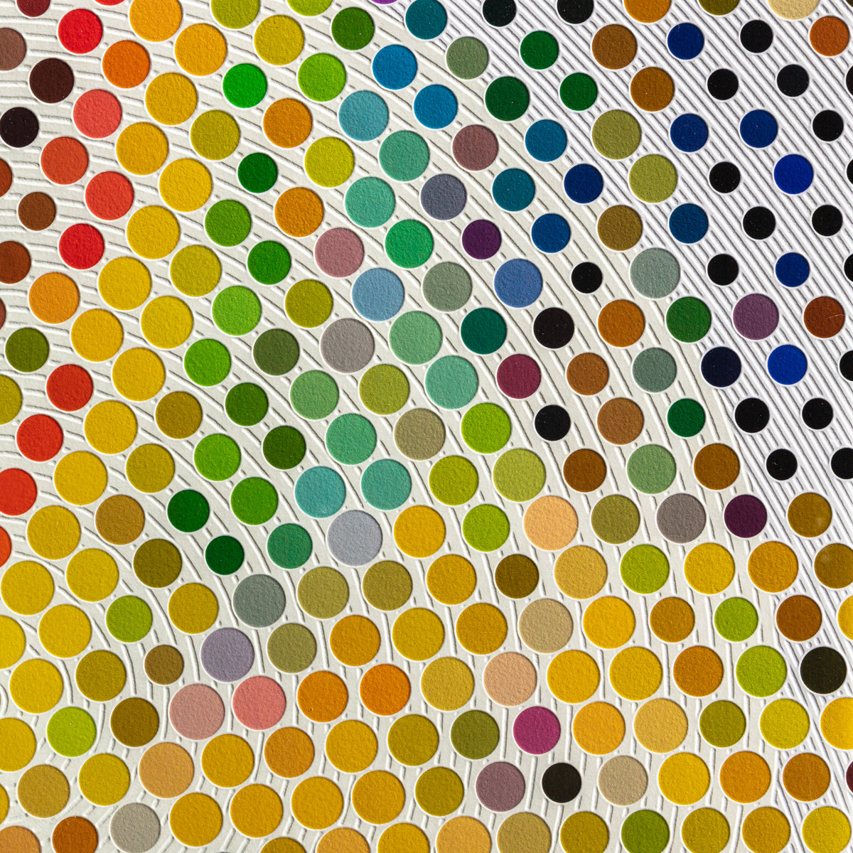 3D Dotted Digital Bloom - Printed Mural