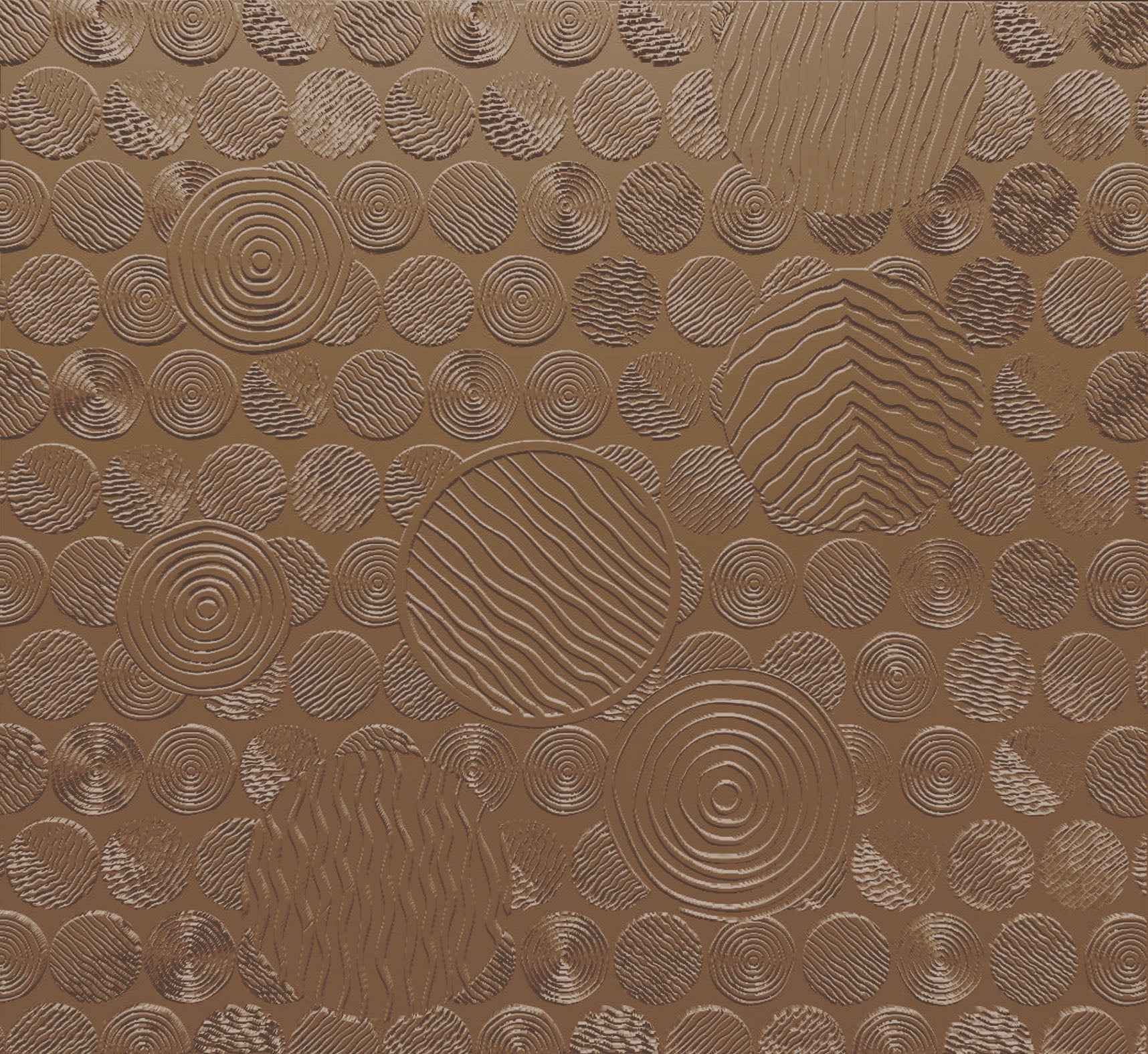 3D Amethyst Ripples - Paintable