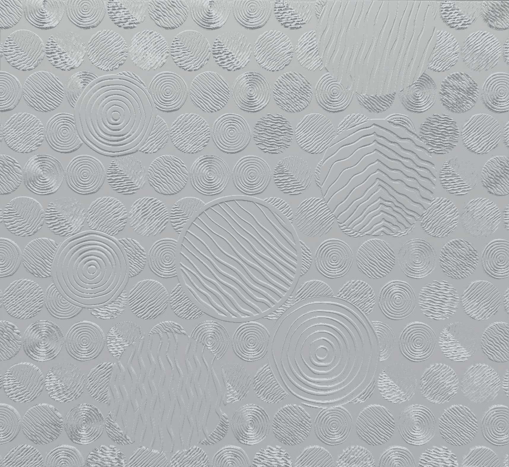 3D Amethyst Ripples - Paintable