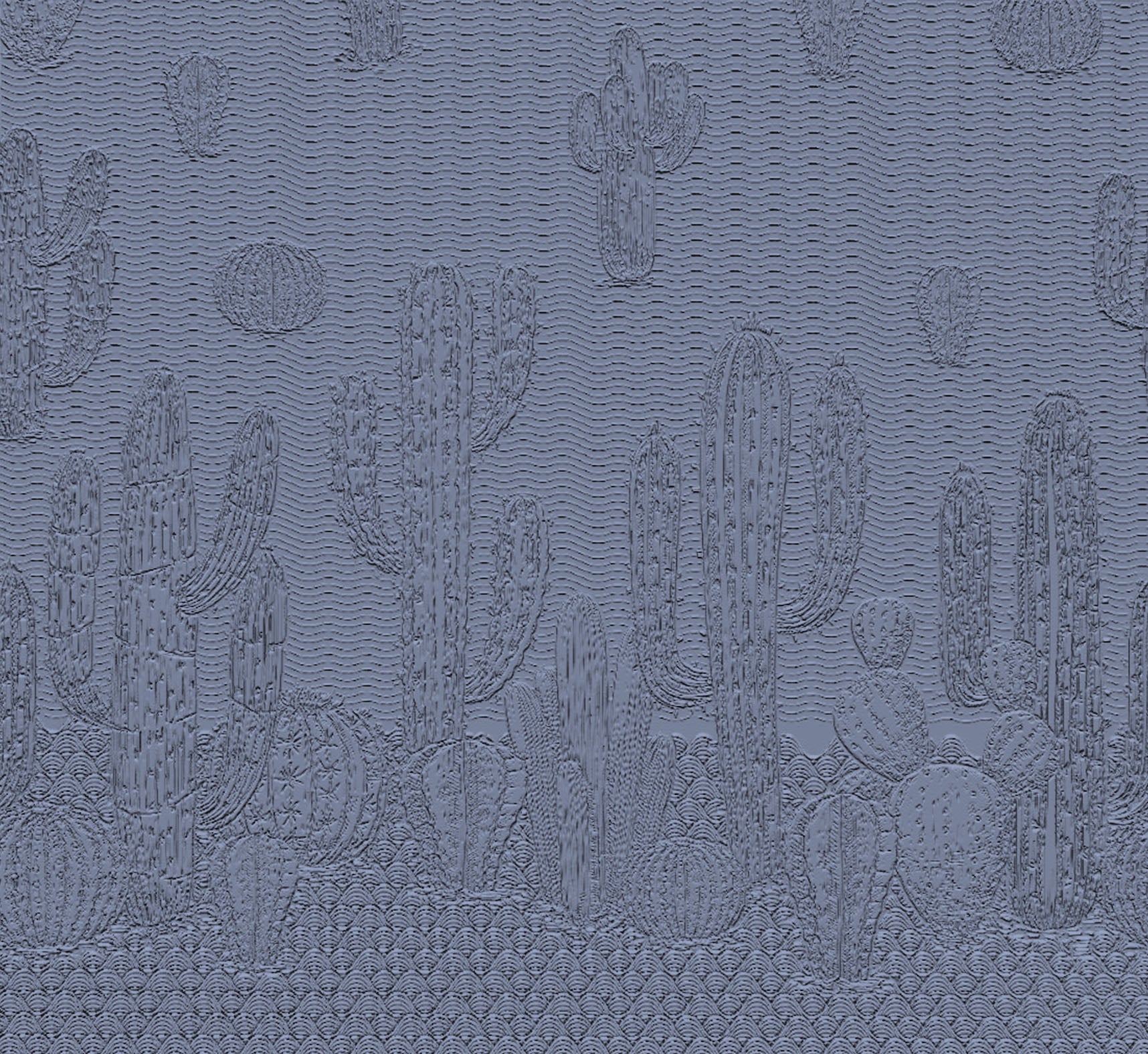 3D Cactus Garden - Paintable